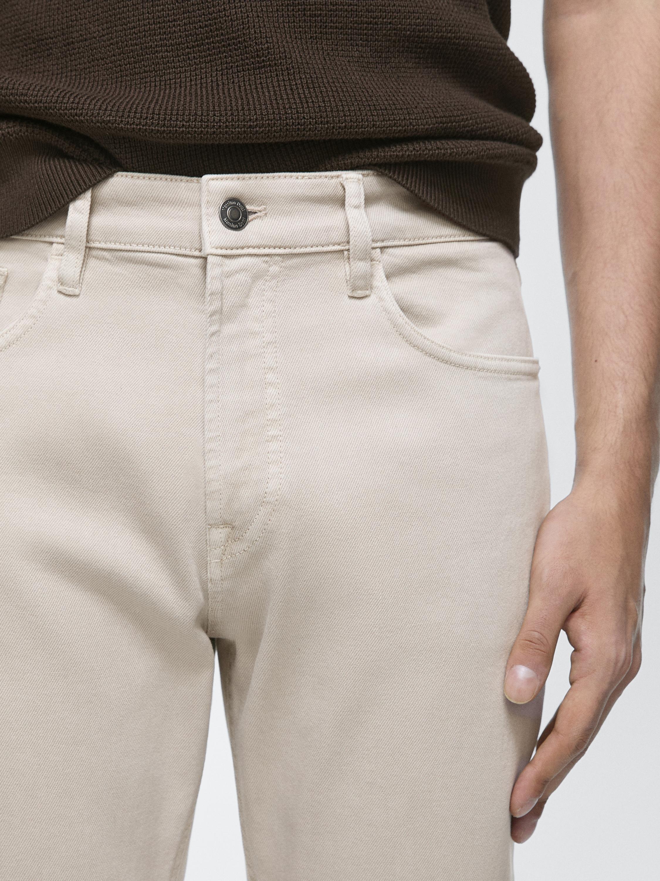 Tapered fit jeans — STONE