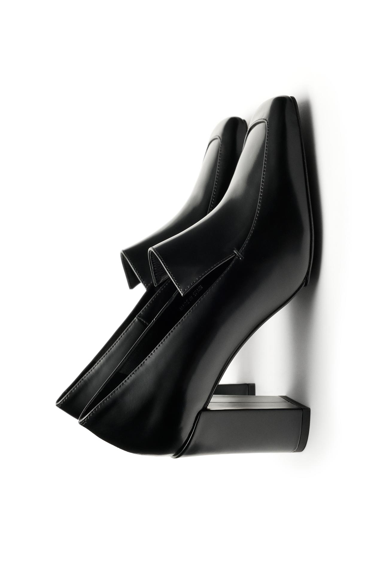 Leather heel loafer - LIMITED EDITION — BLACK