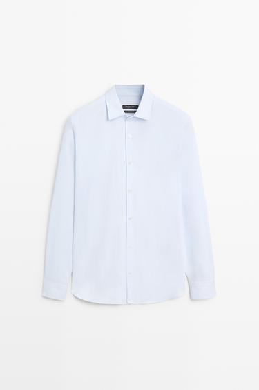 100% cotton regular fit shirt — Sky blue 2