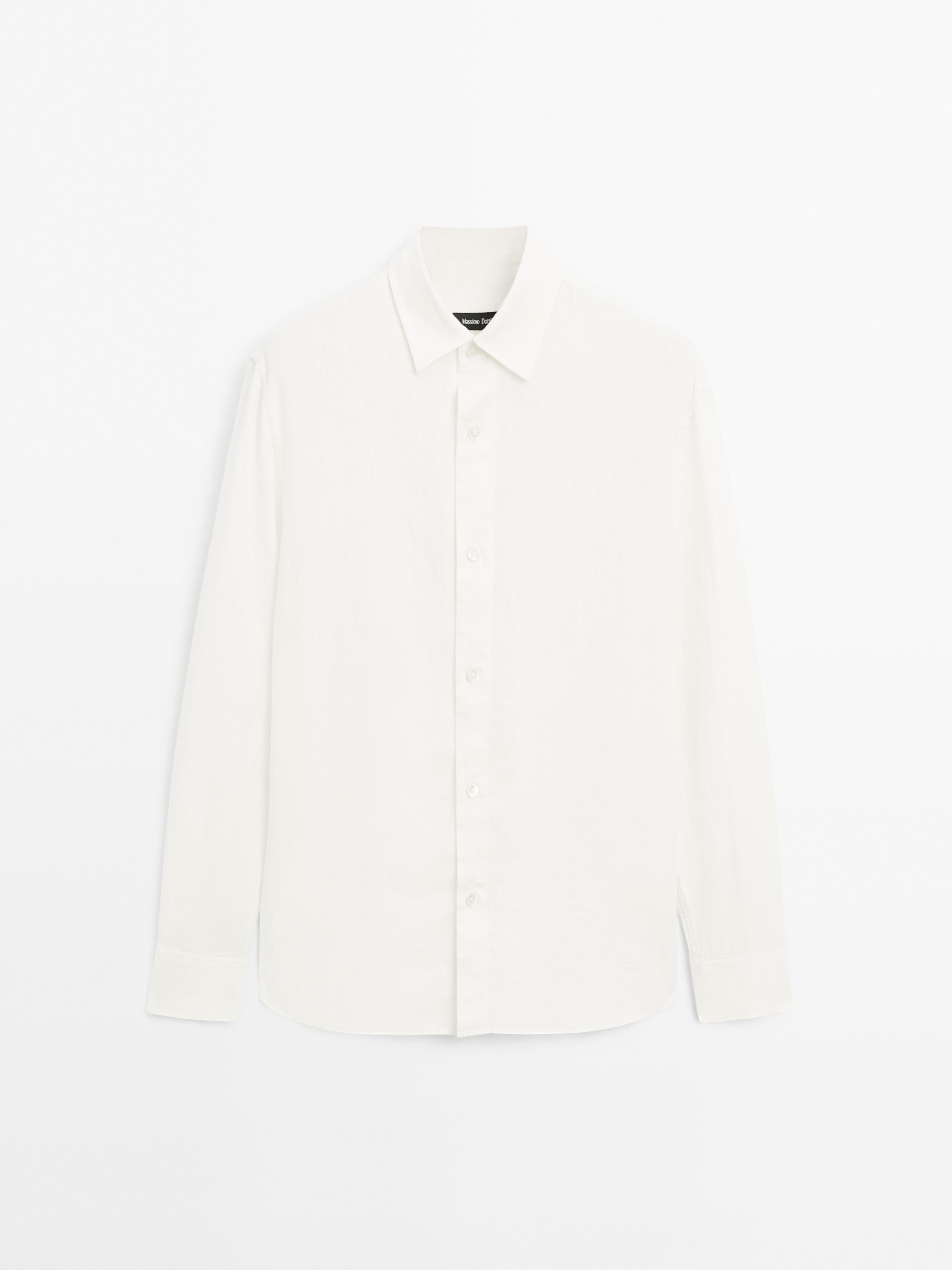 Kemeja regular fit linen 100%