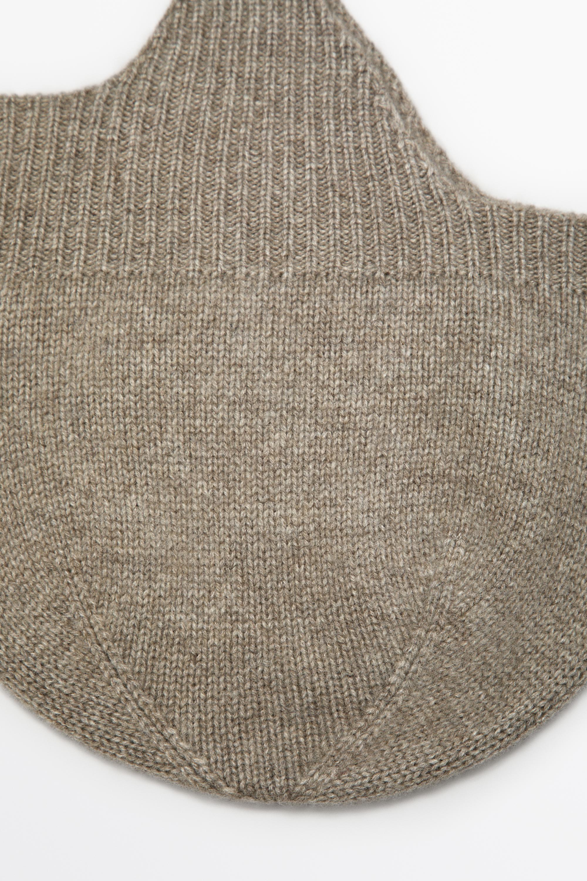 100% cashmere tie-detail beanie — Washed