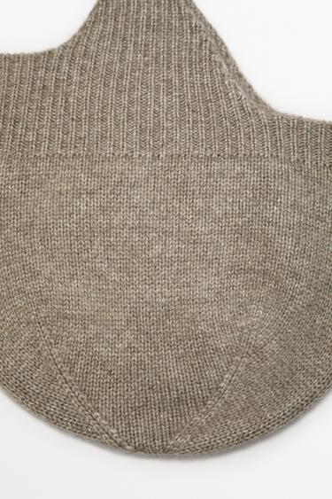 100% cashmere tie-detail beanie — Washed 4