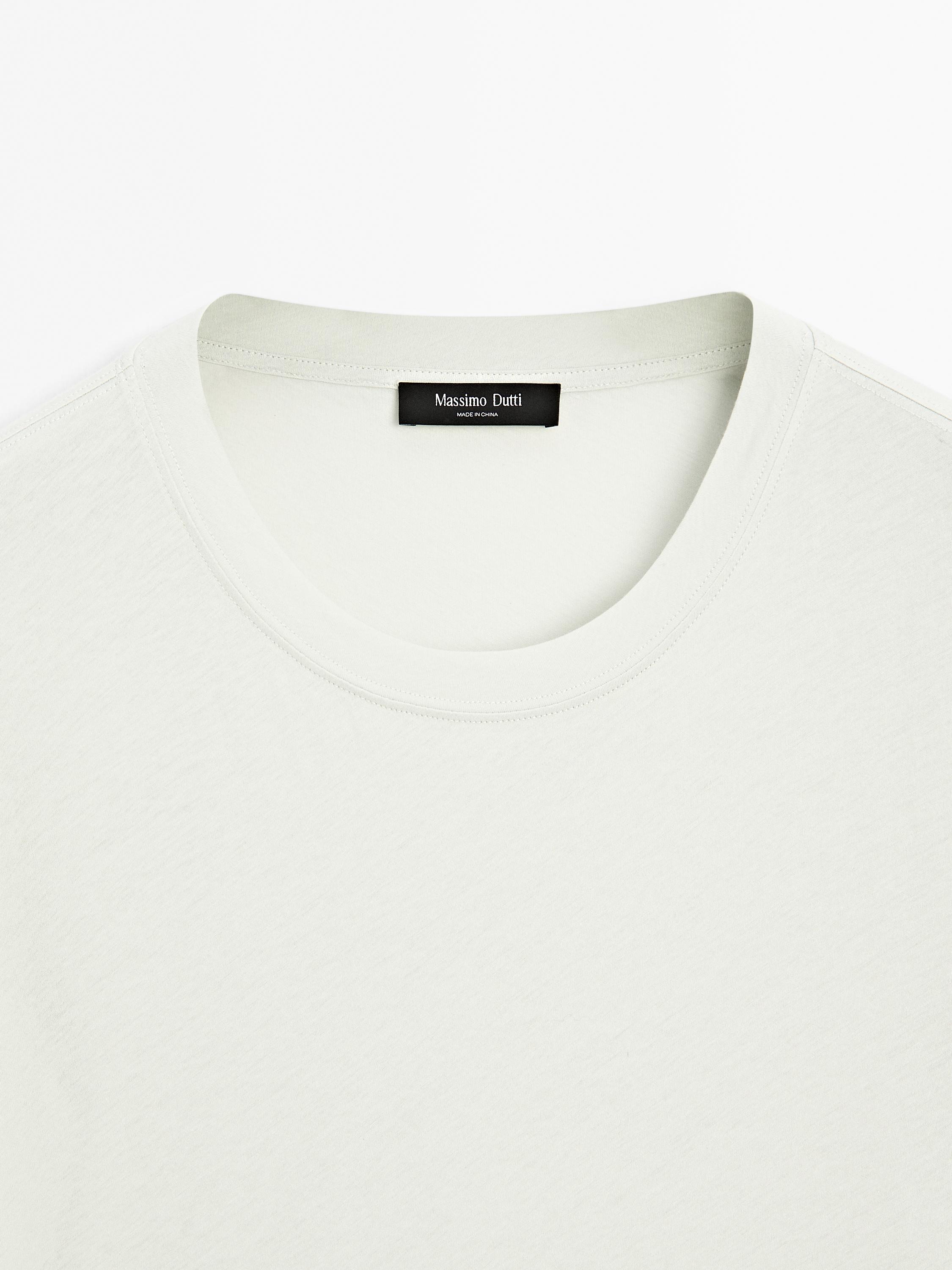 【MassimoDutti】日本未★マーセライズドコットン100% Tシャツ 06835937250-t.jpg?ts=1750250325024