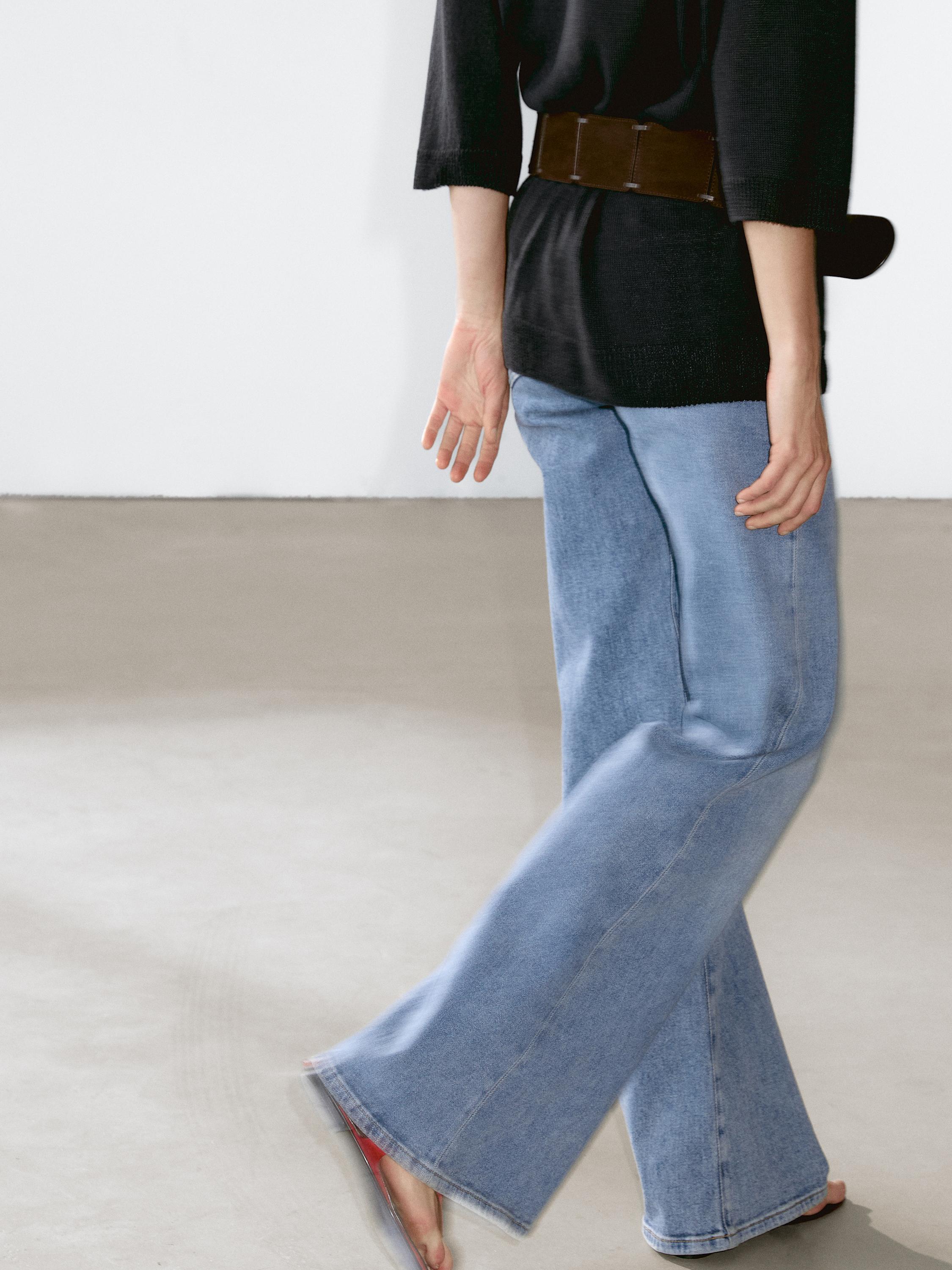 Oversize knit sweater with polo collar