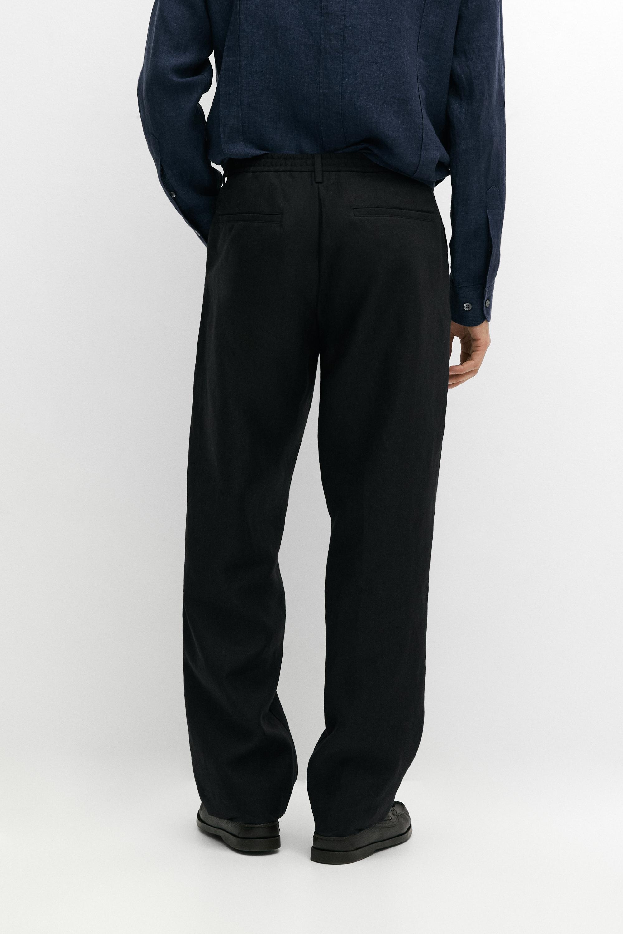 BLACK TROUSERS - Massimo Dutti - US