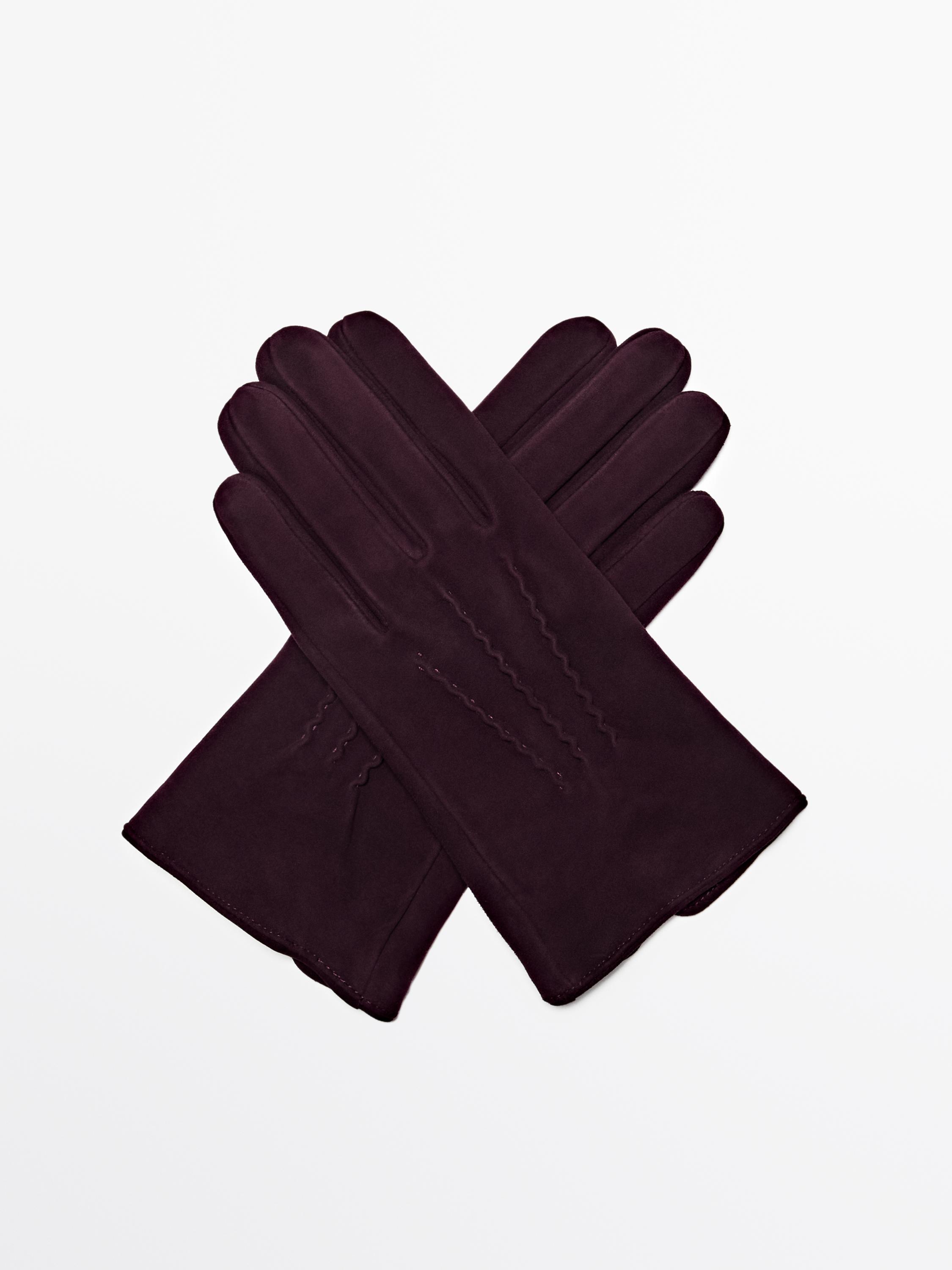 Hansker i semsket skinn