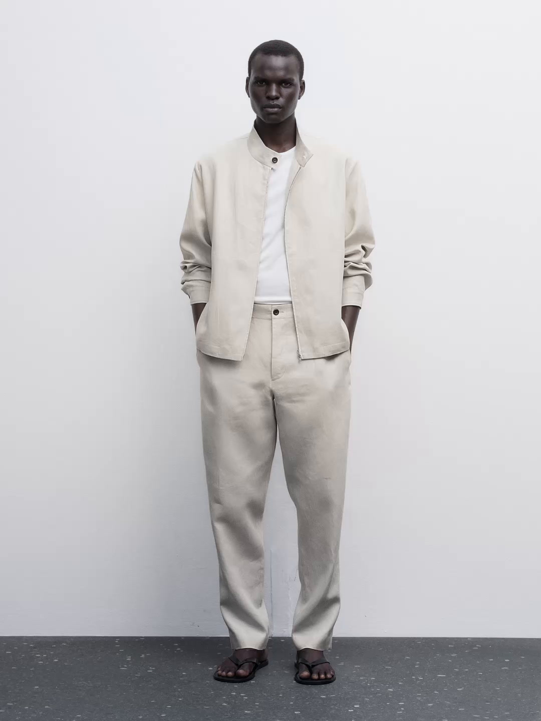 100% linen lightweight jacket