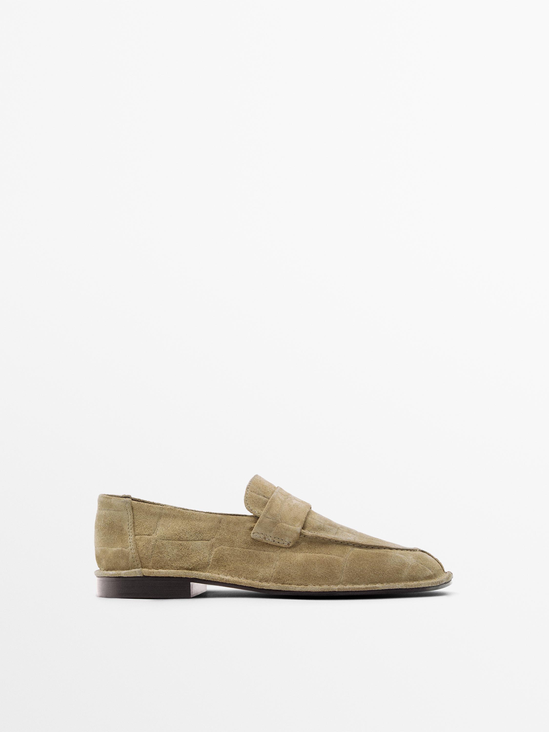 Mocassim soft pele croute