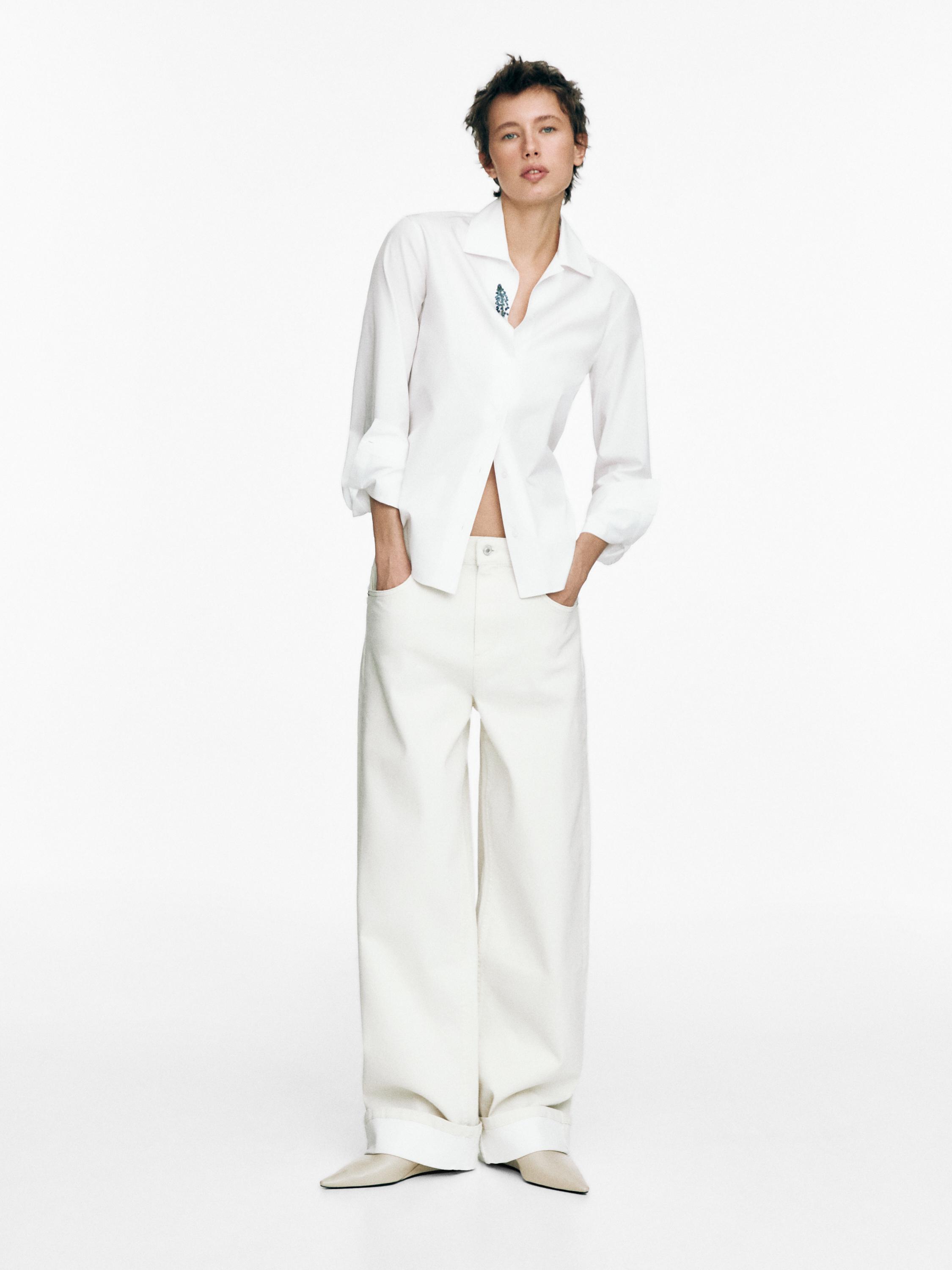 Straight-leg jeans with turn-up hems — CREAM