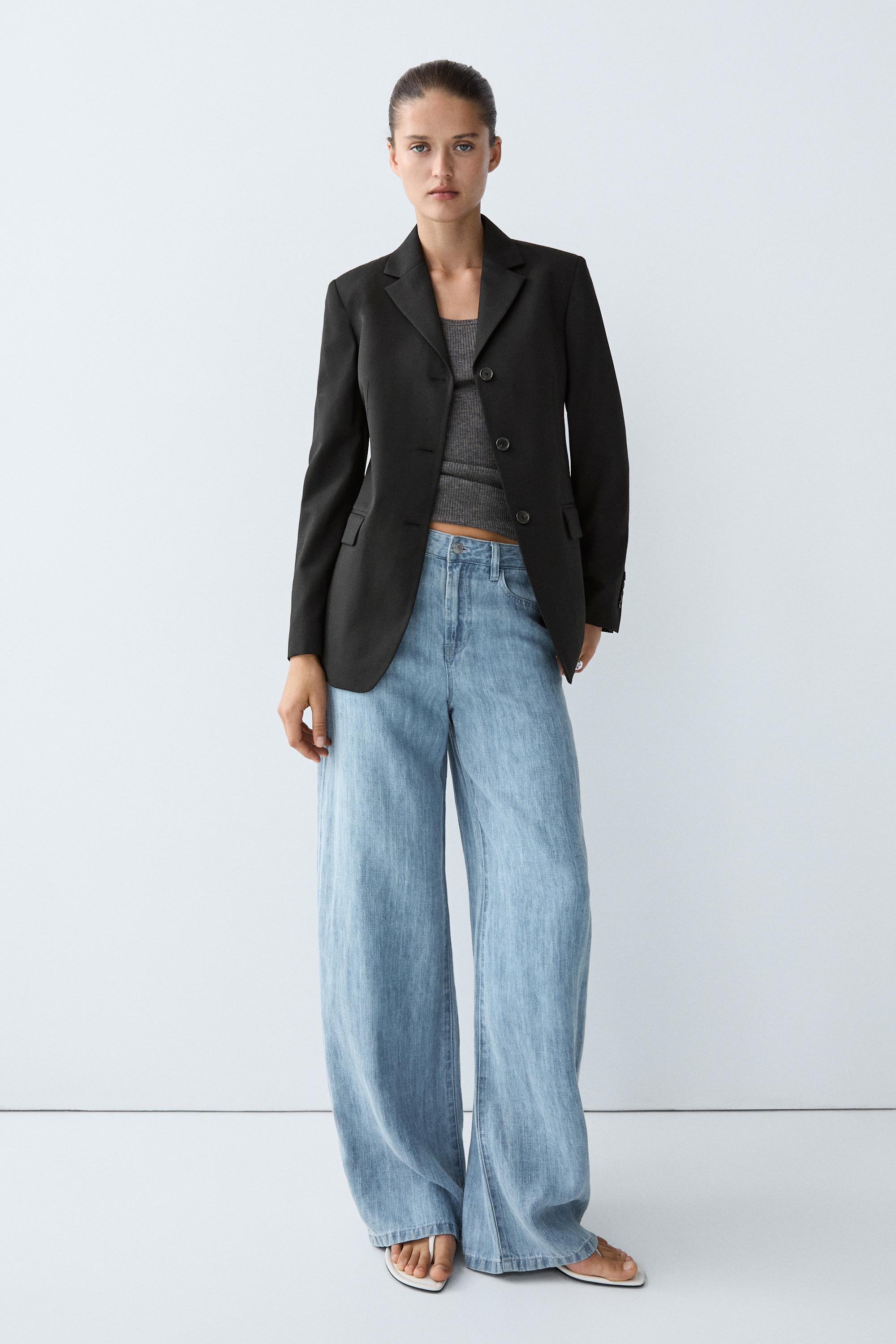 100% cool wool blazer — BLACK