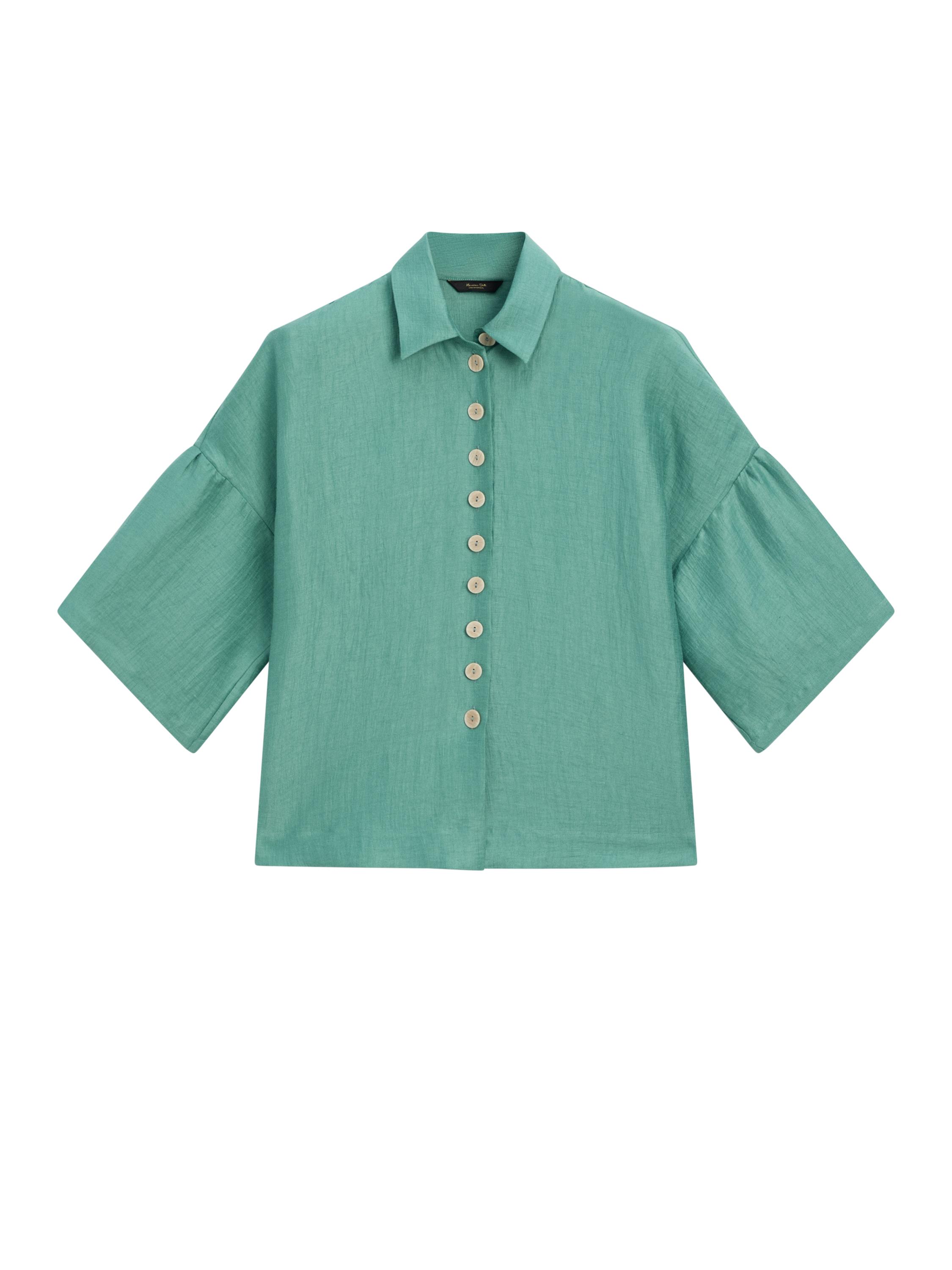 hemd-leinenmischgewebe-ensemble-t-rkis-hemden-massimo-dutti