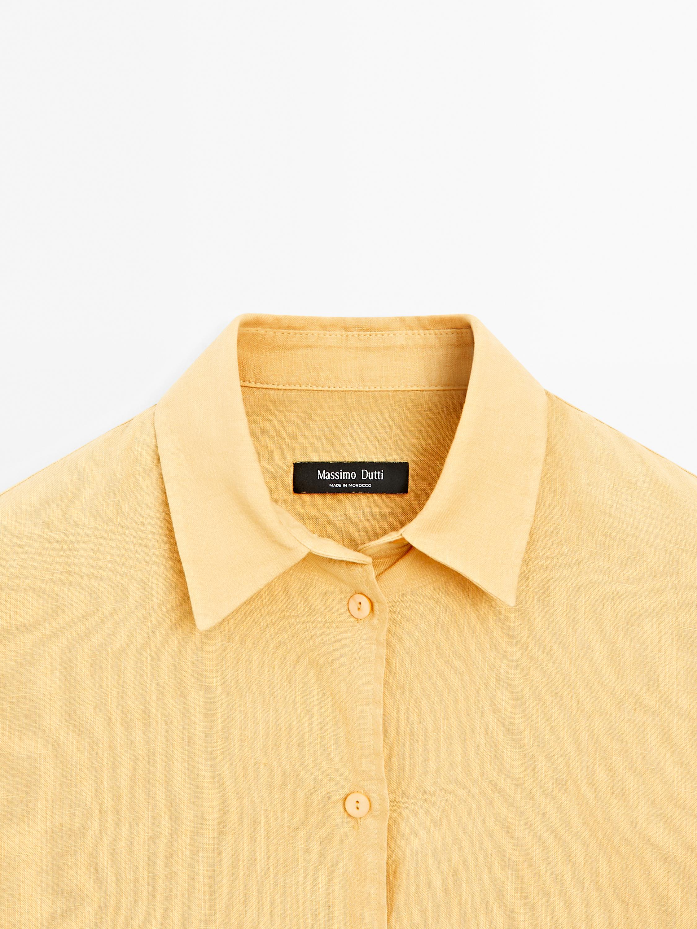Flowing 100% linen shirt