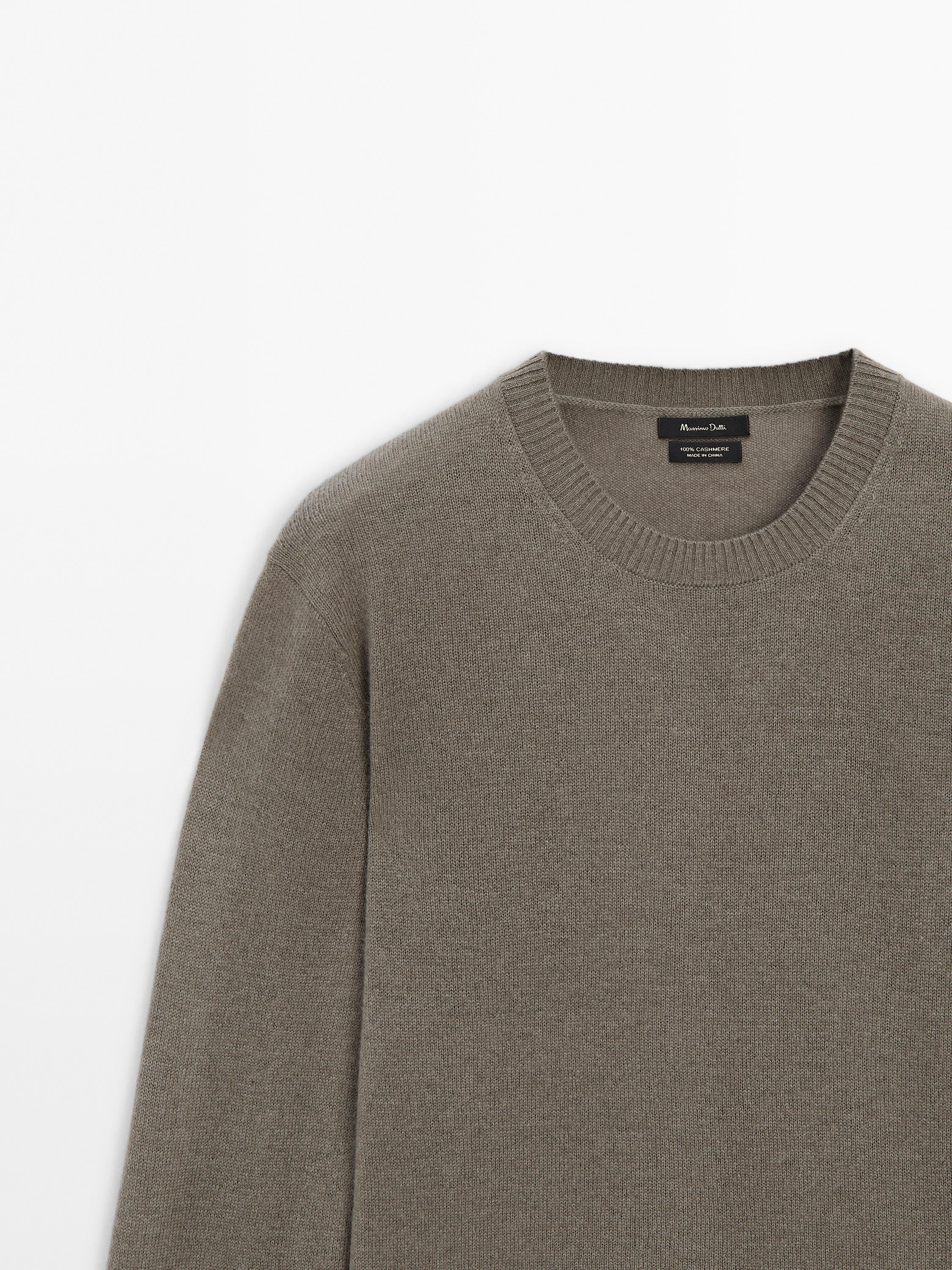 100% cashmere knit sweater