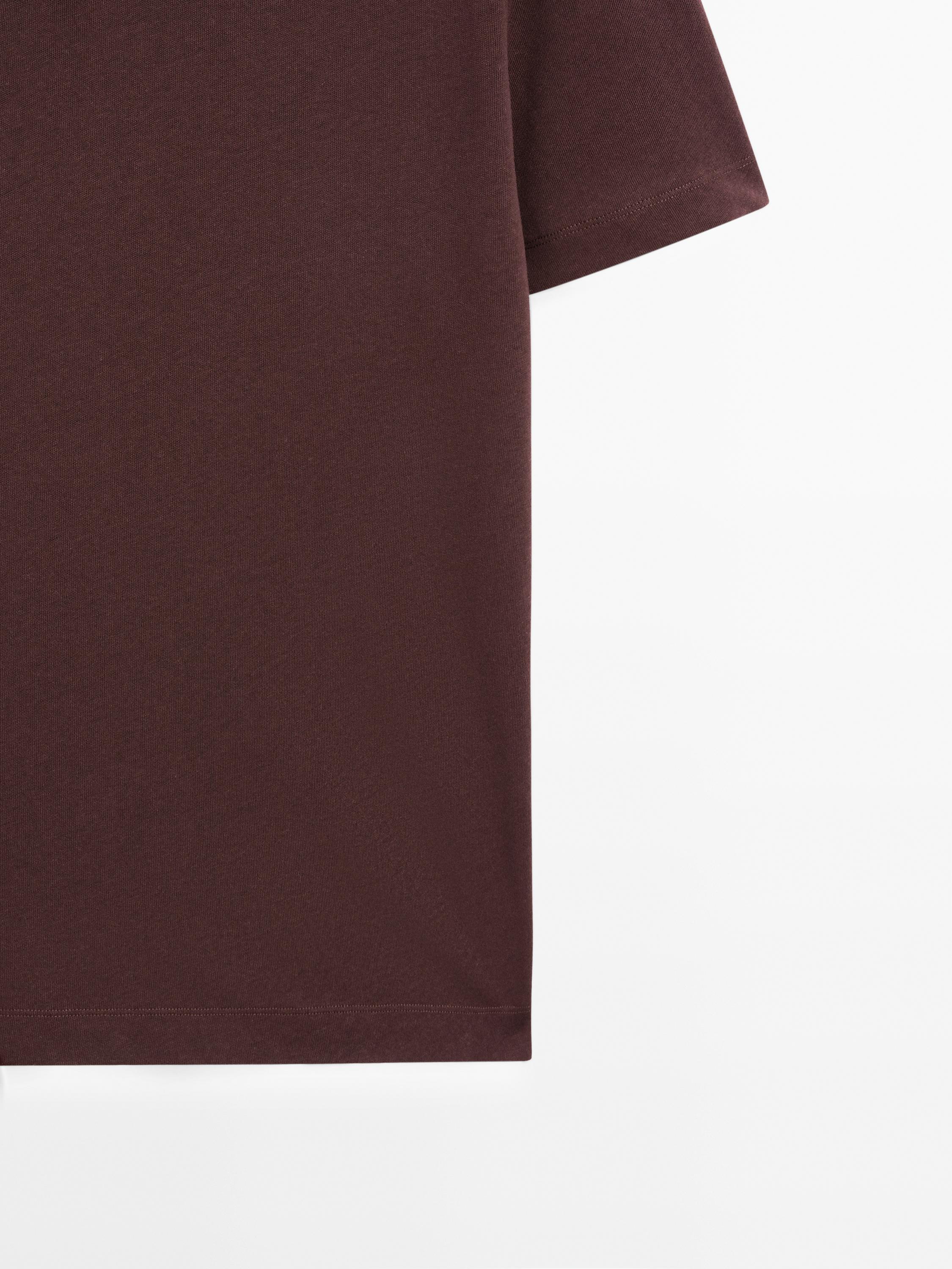 Linen blend short sleeve polo shirt