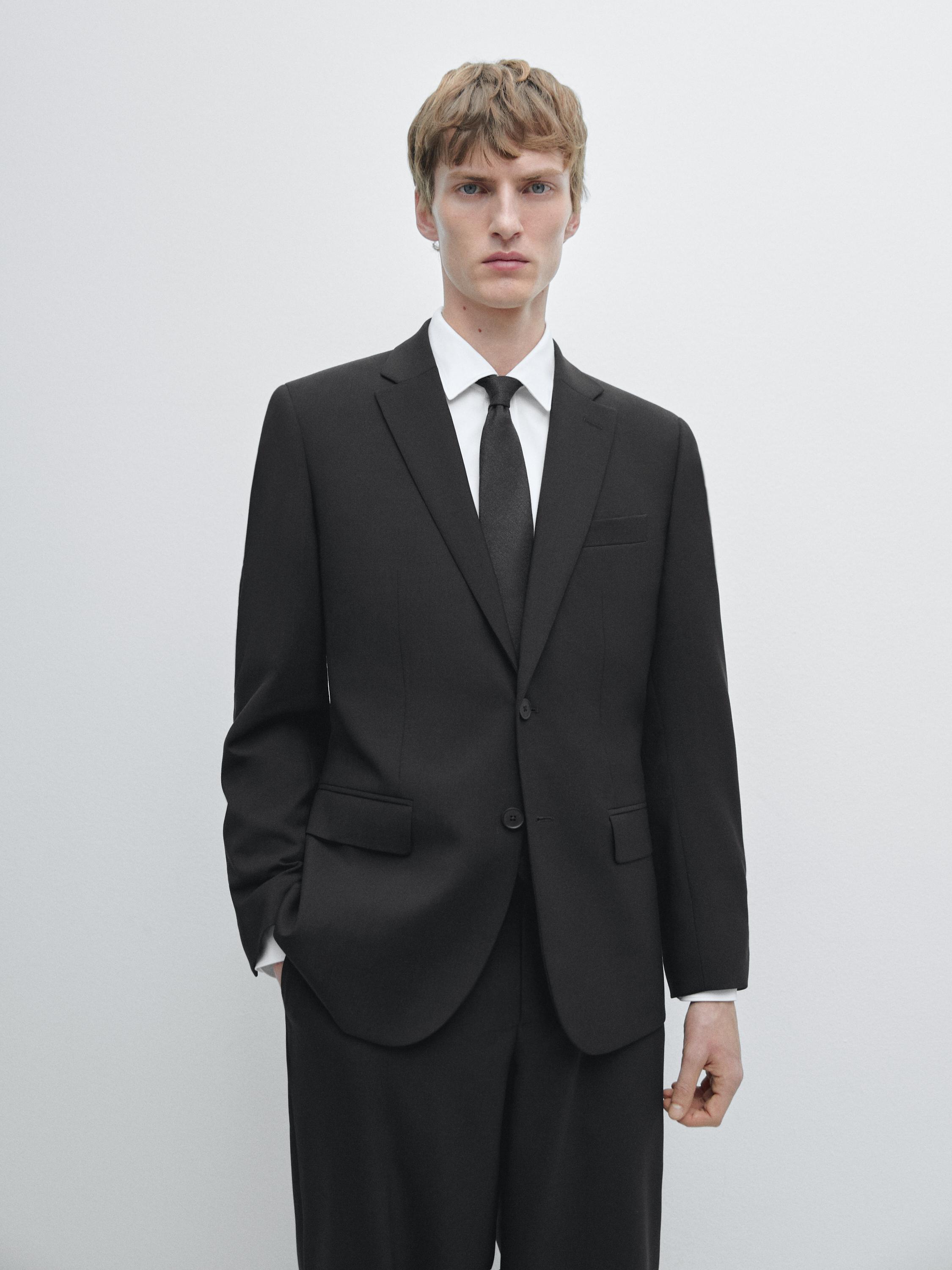 100% wool suit blazer