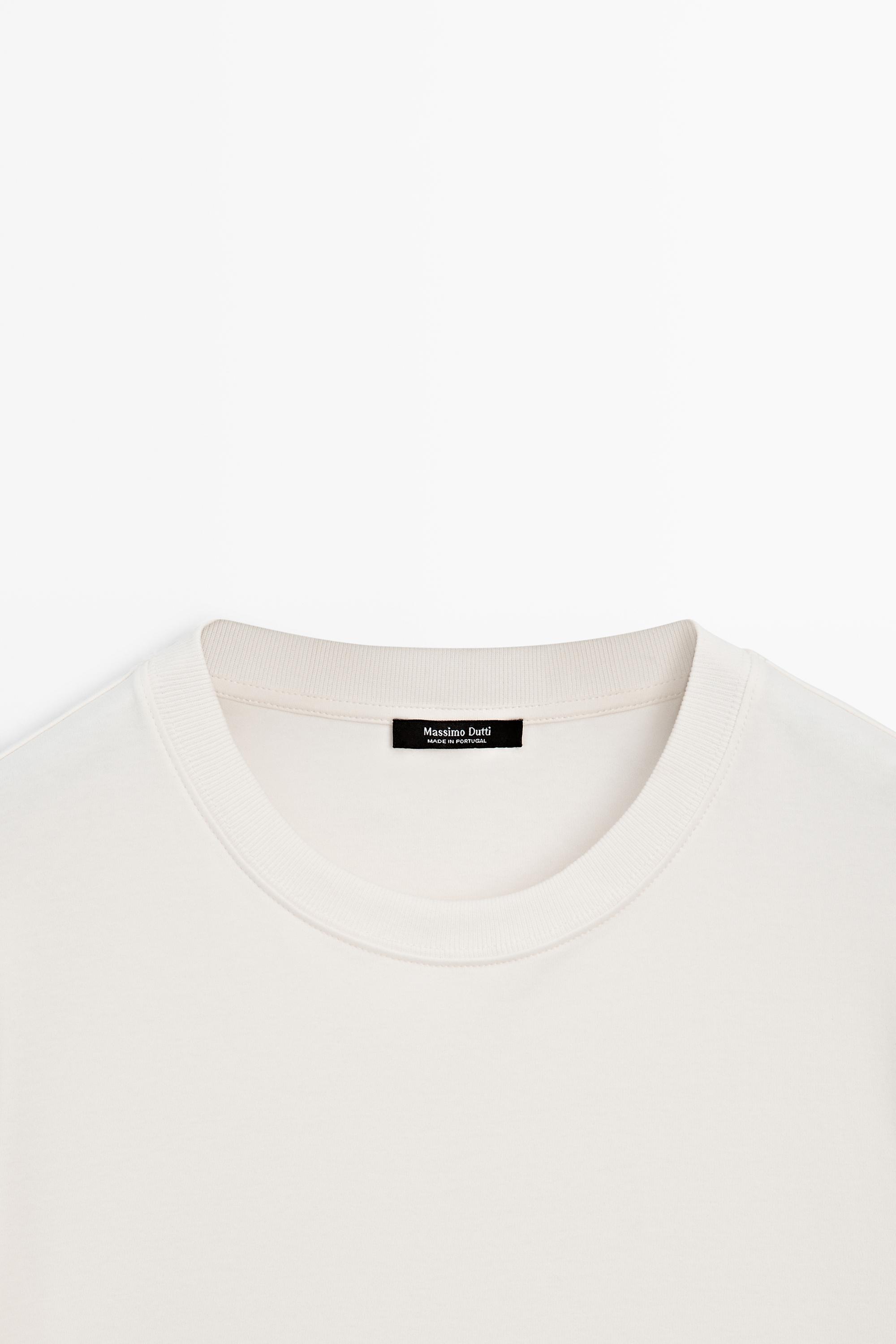 Short sleeve interlock T-shirt — CREAM