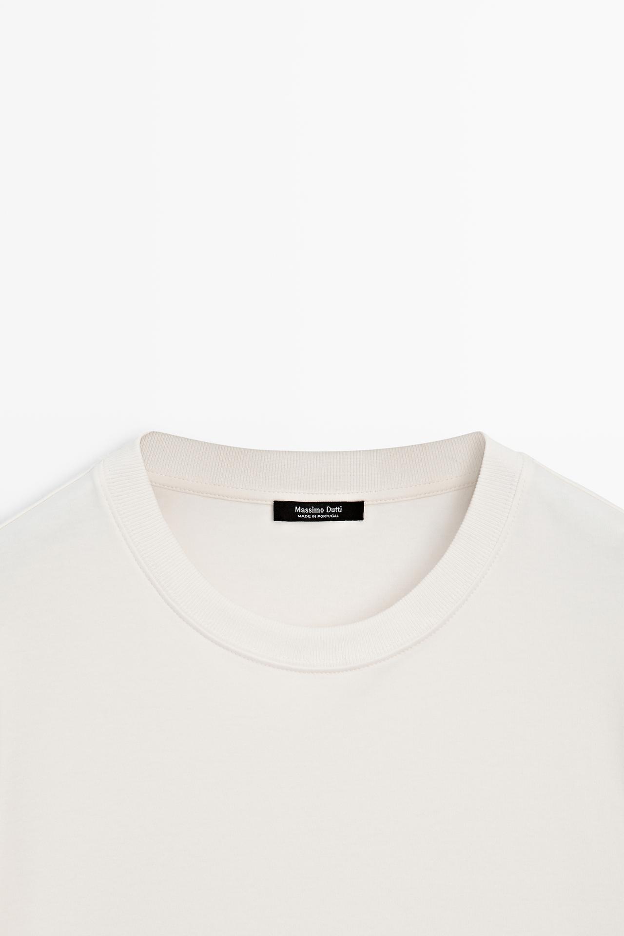 Short sleeve interlock T-shirt — CREAM