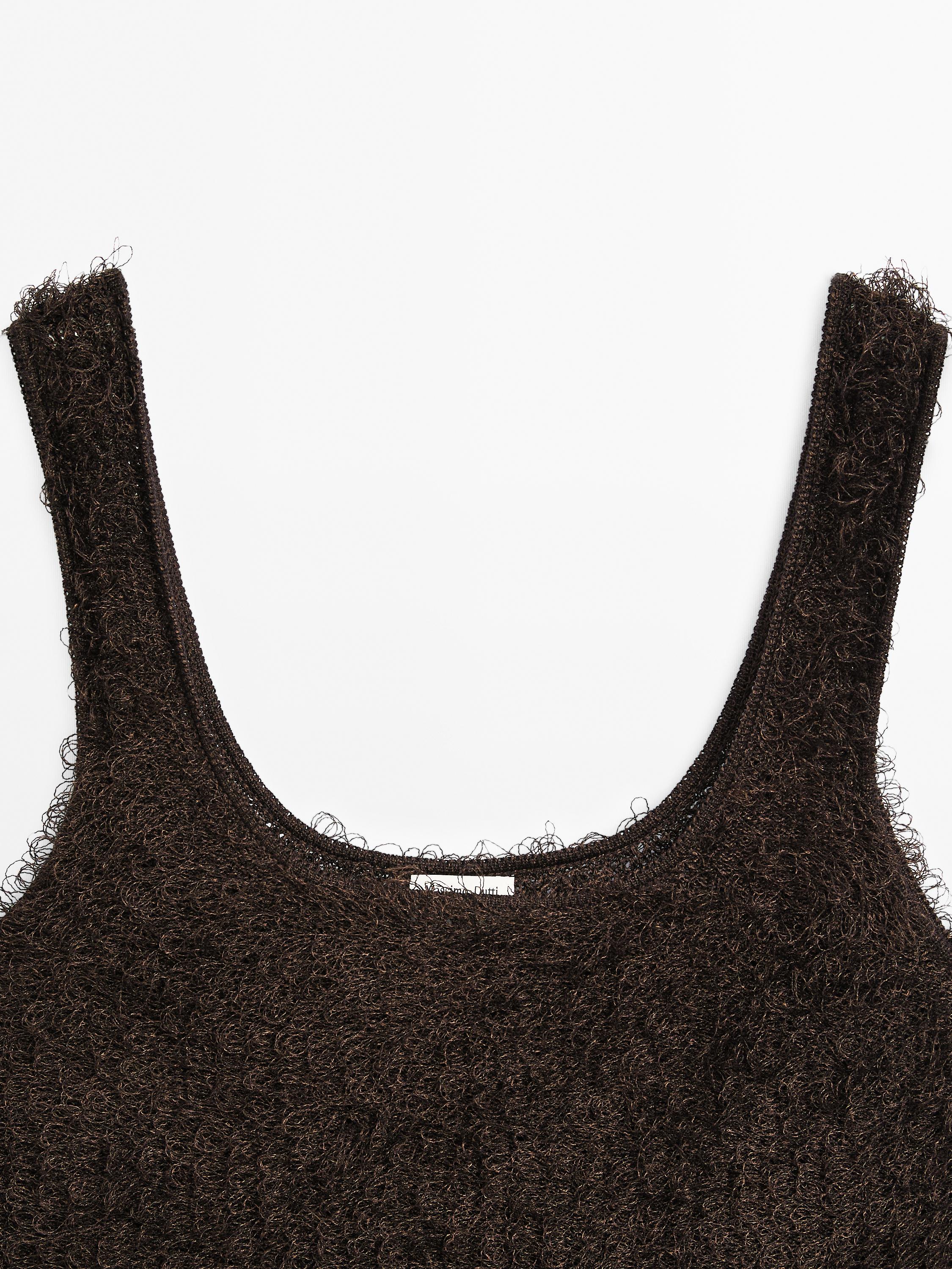 Bouclé knit top with thread detail - Studio