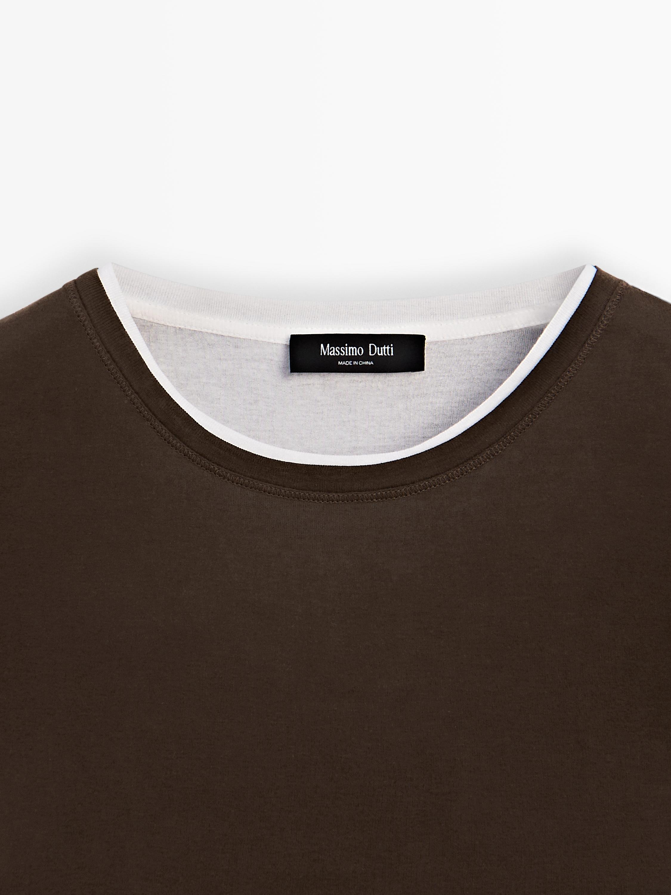 Langærmet T-shirt i lag