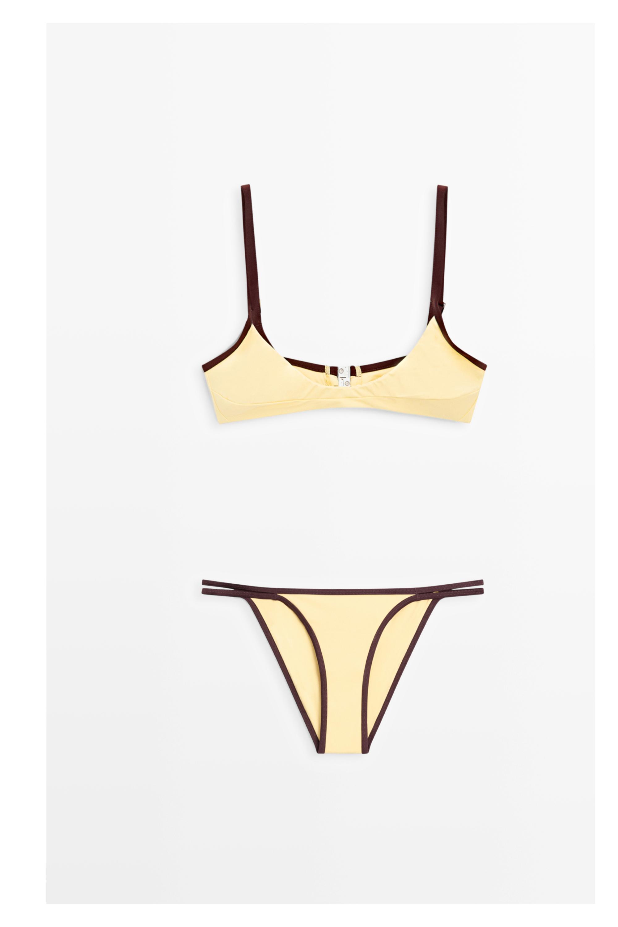 Contrast bikini bottoms — Vanilla