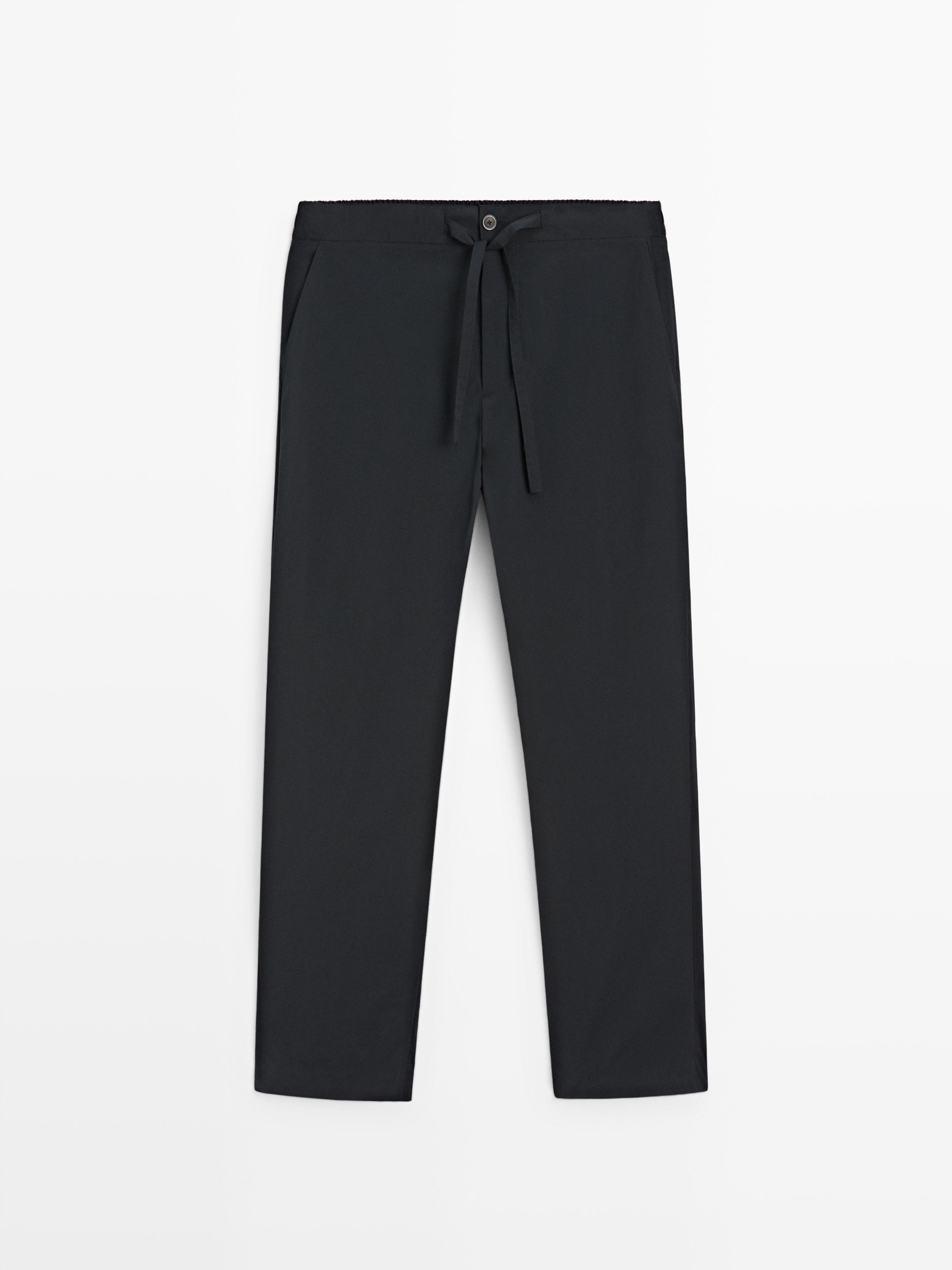 Total look technical trousers — NAVY BLUE