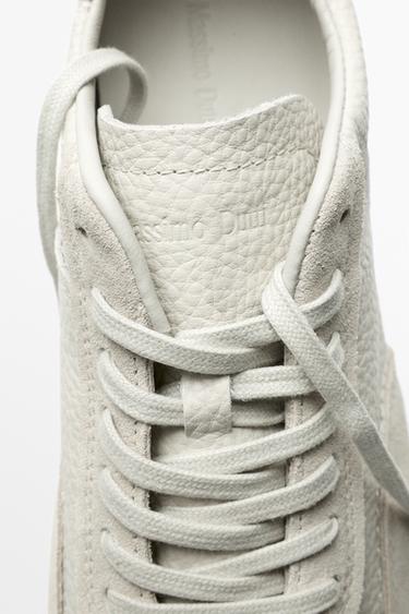 Milled nappa leather sneaker — WHITE 6