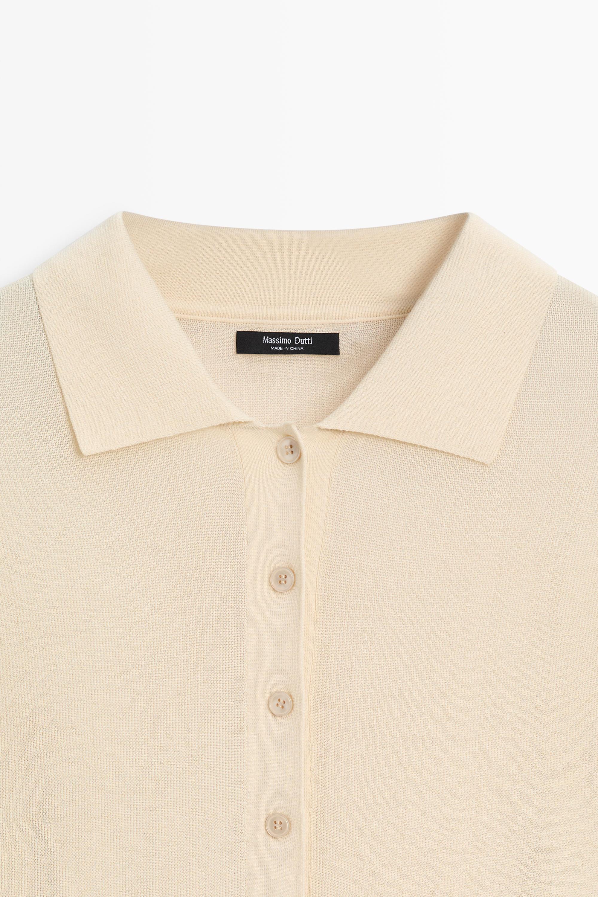 Polo collar sweater — IVORY