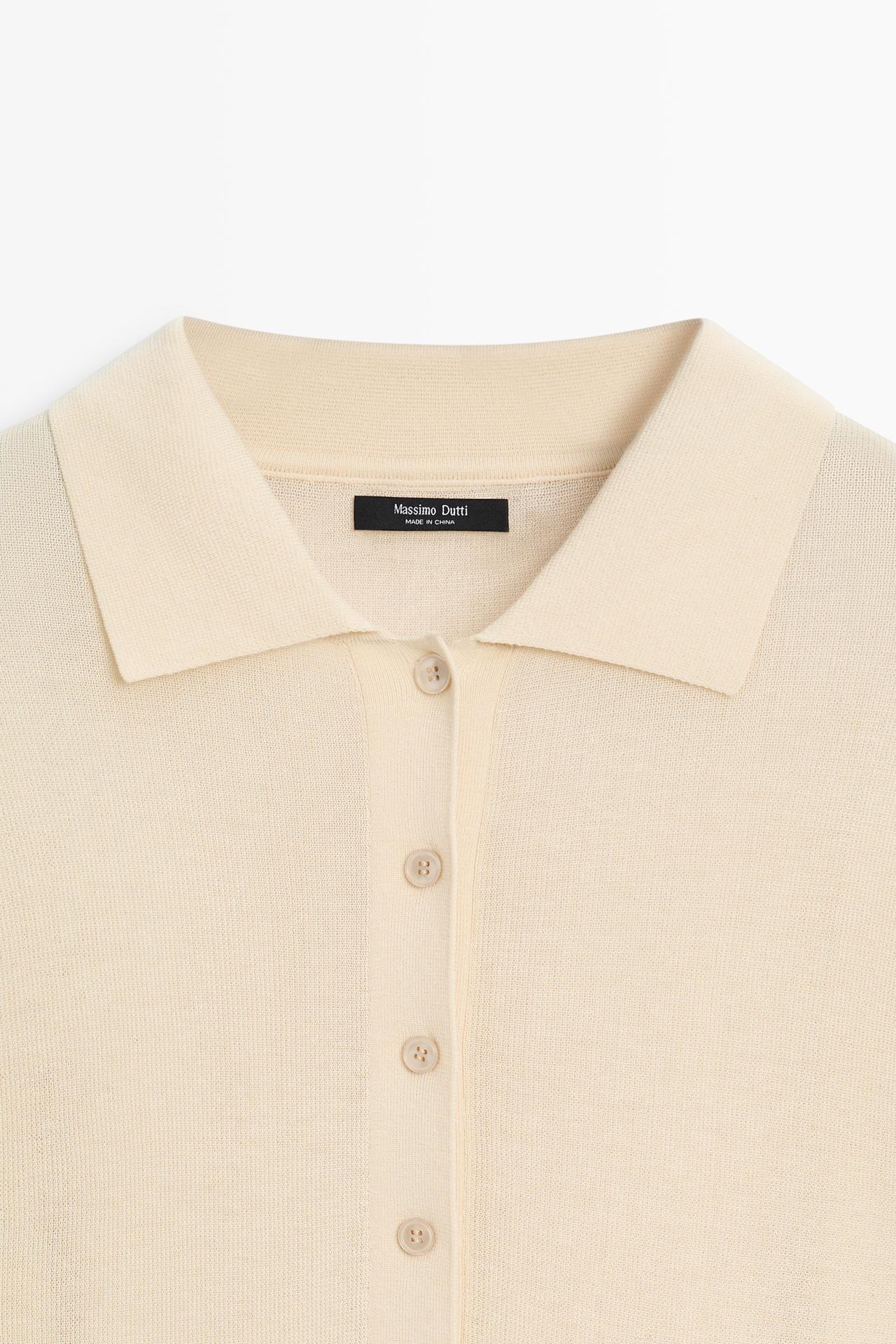 Polo collar sweater — IVORY