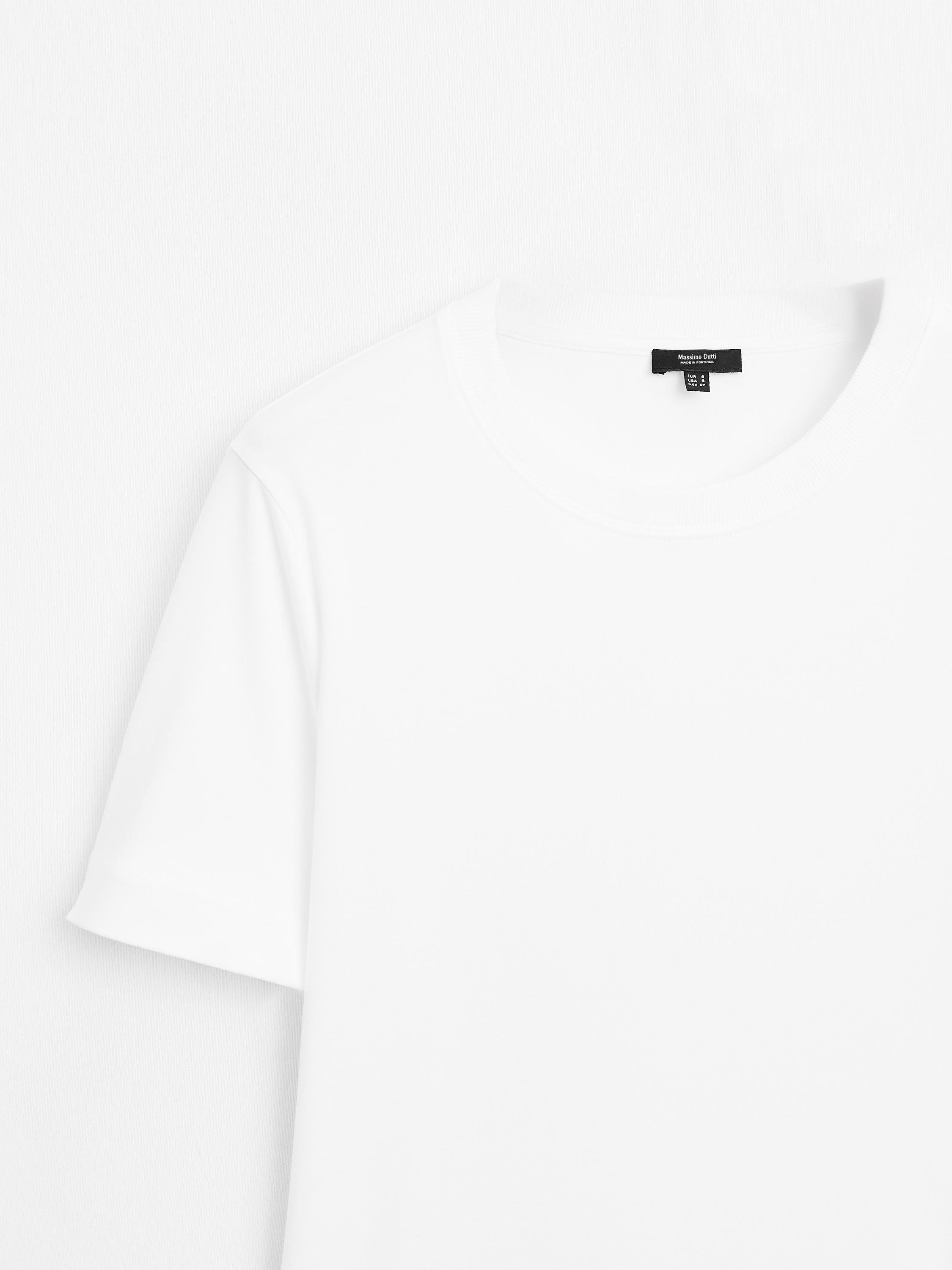 Short sleeve interlock T-shirt — Off white