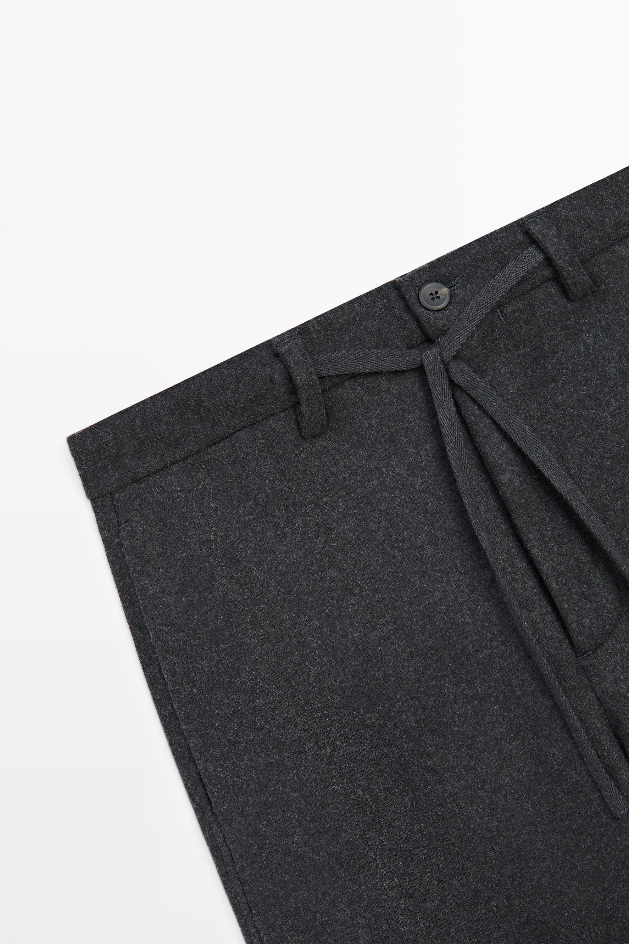 100% wool total look pants — GREY