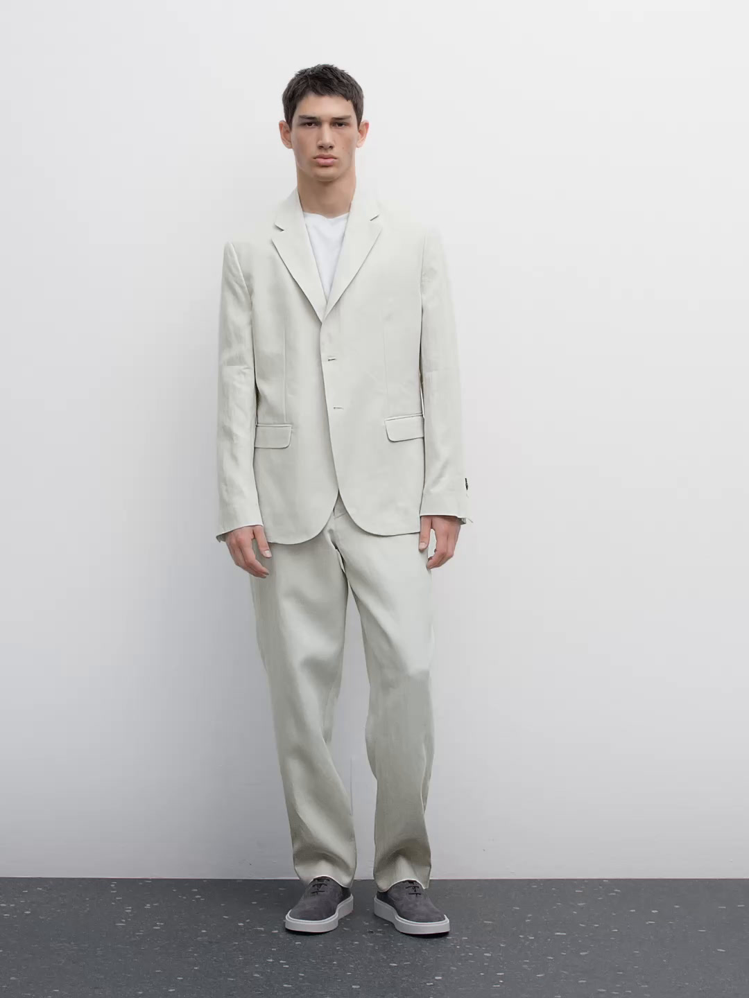 100% linen suit blazer