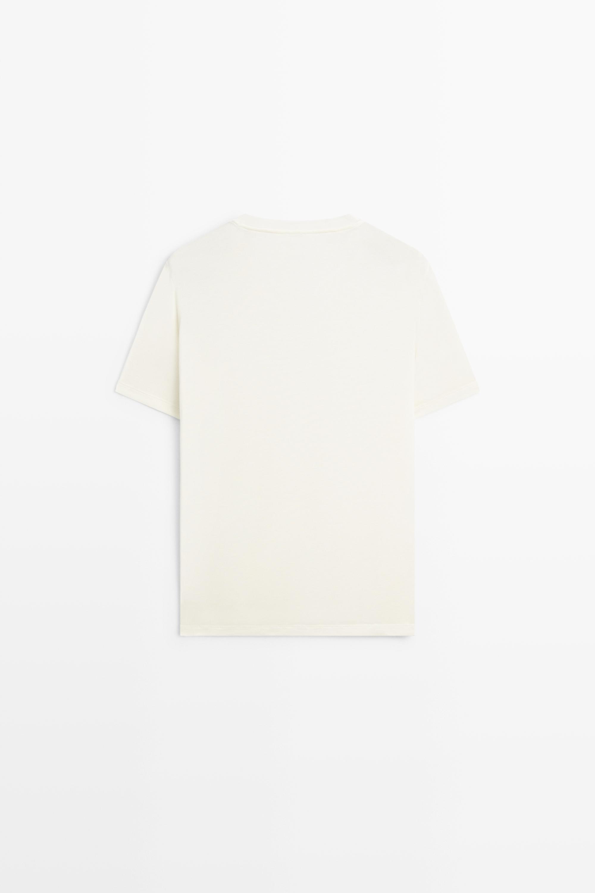 Short sleeve T-shirt - STUDIO — CREAM