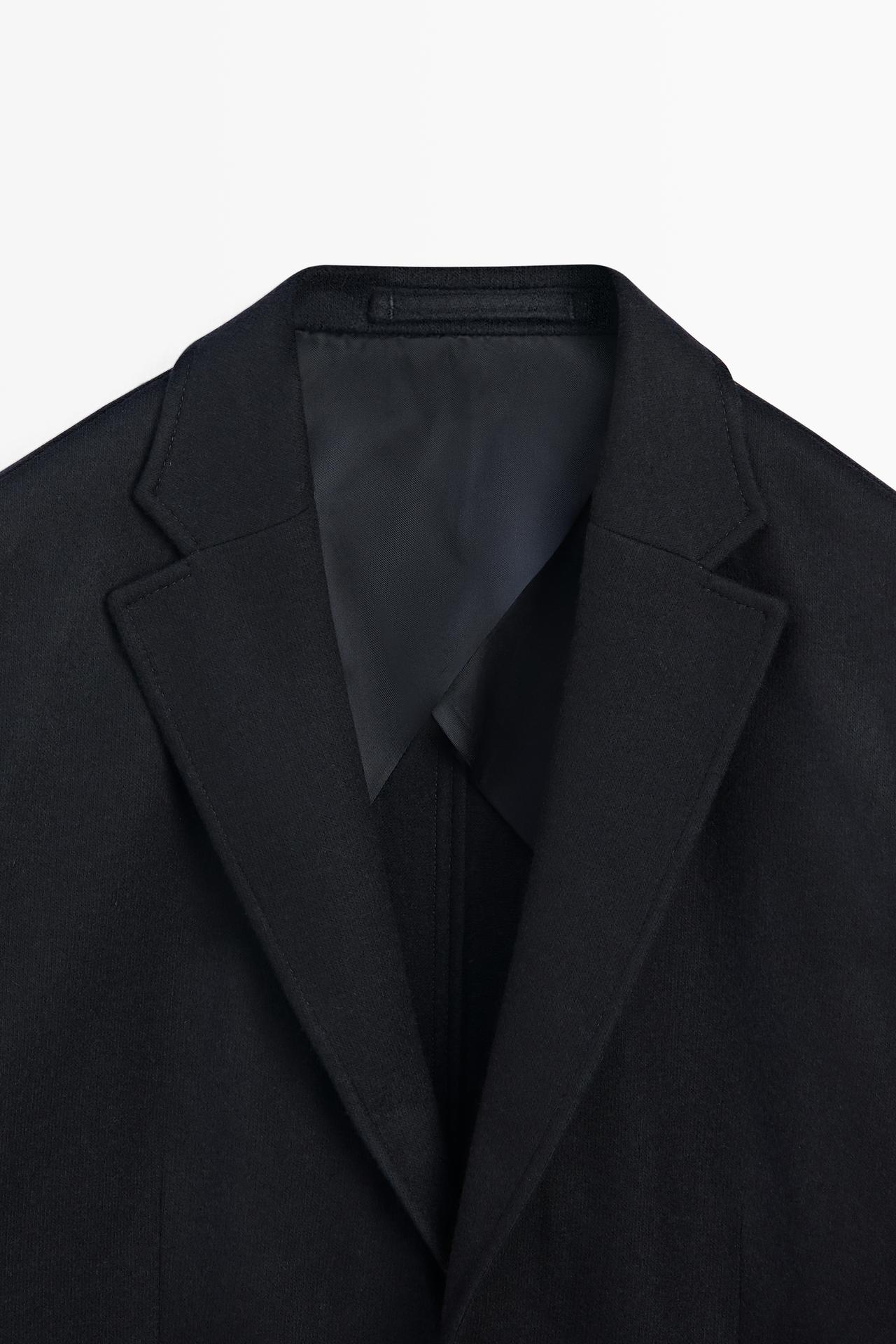 100% wool suit blazer — NAVY BLUE