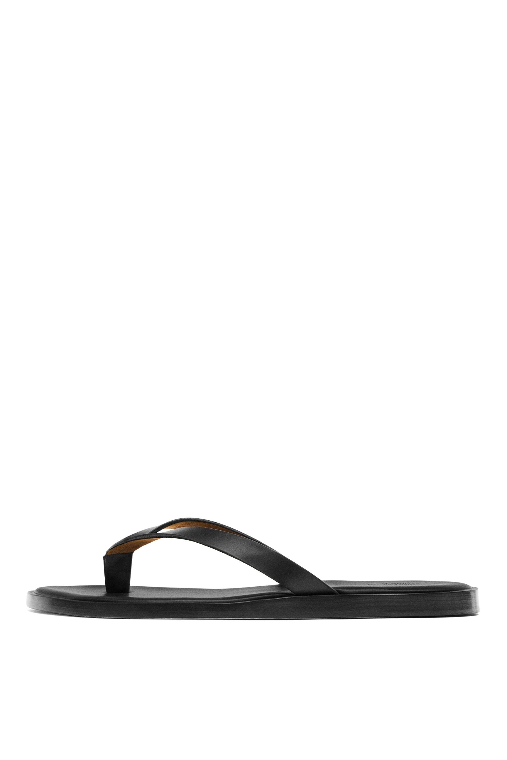 Nappa sandals with toe divider - Limited Edition — BLACK