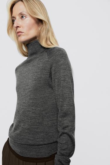 100% wool button-detail knit sweater - LIMITED EDITION — MEDIUM GREY 4