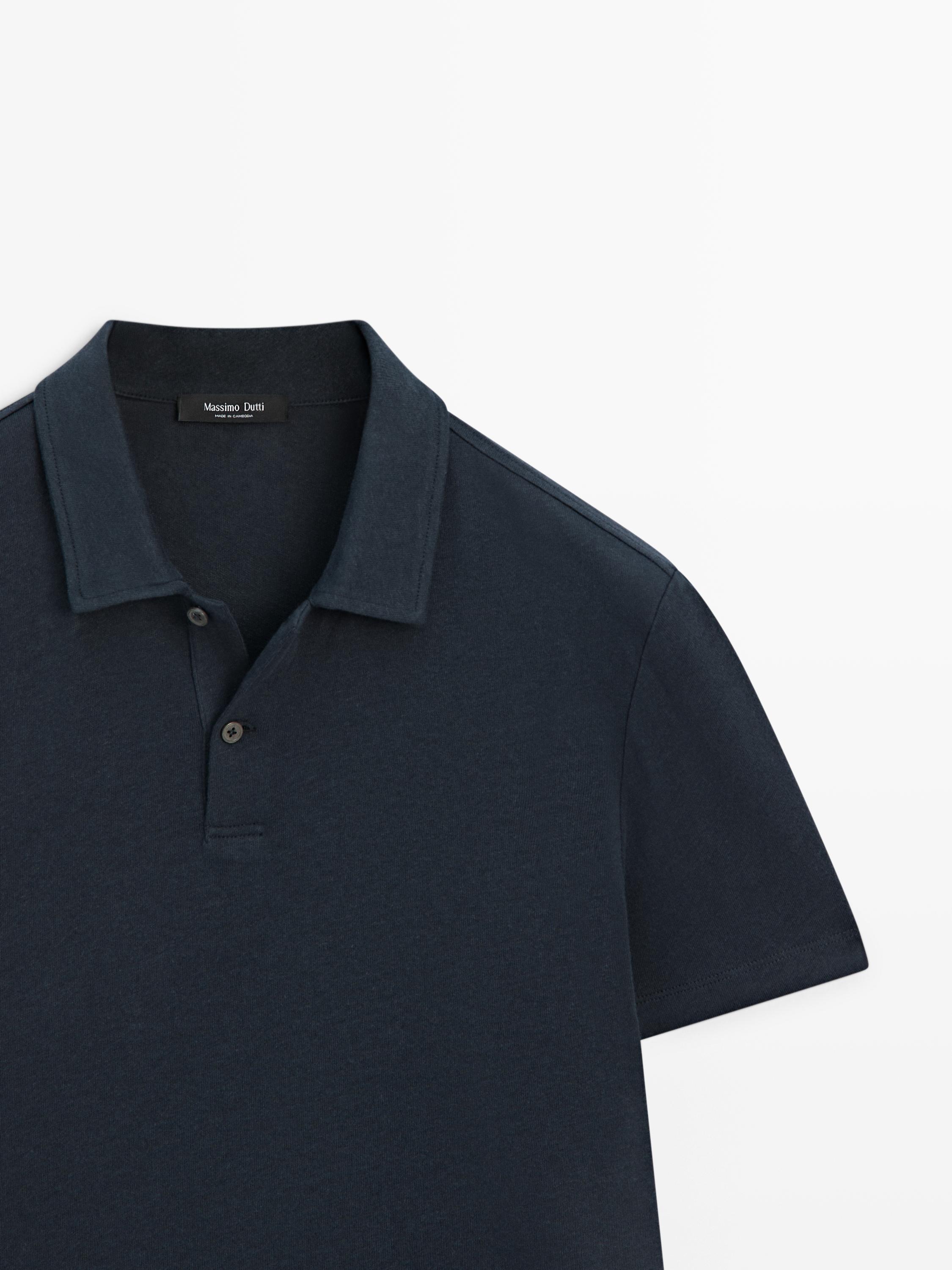 Polo manches courtes lin coton