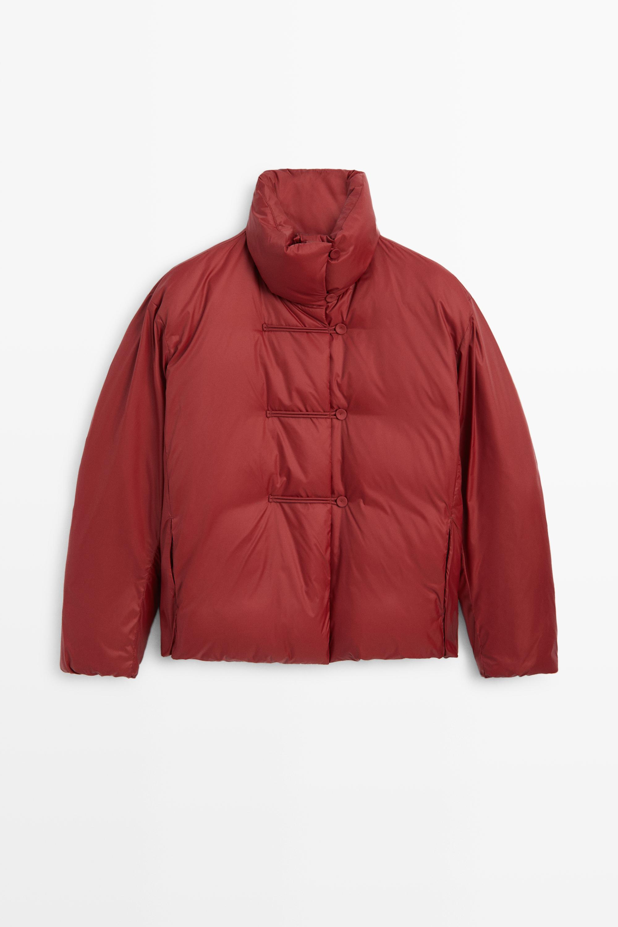 Down jacket with toggle detail by Massimo Dutti