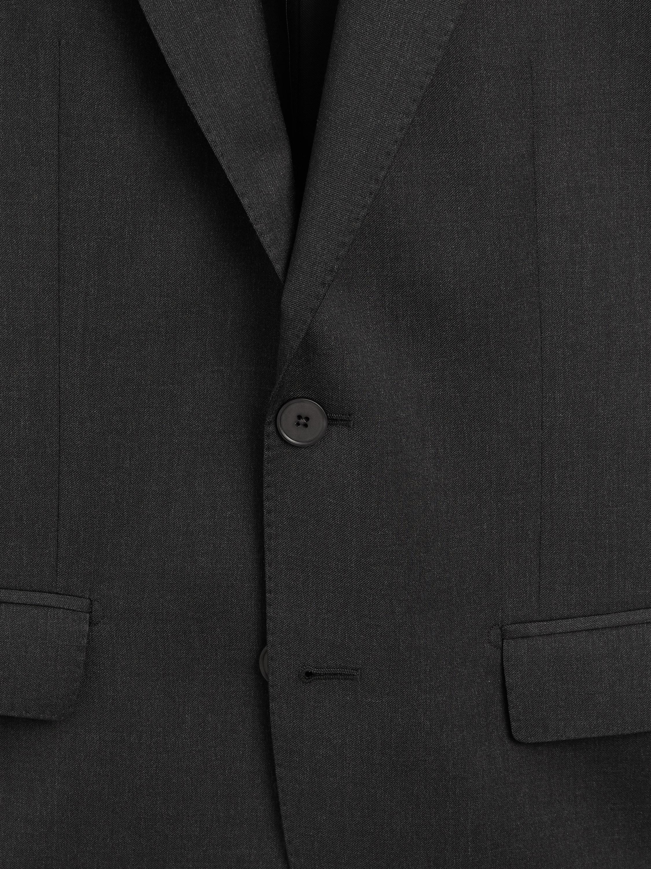 100% cool wool suit blazer — CHARCOAL