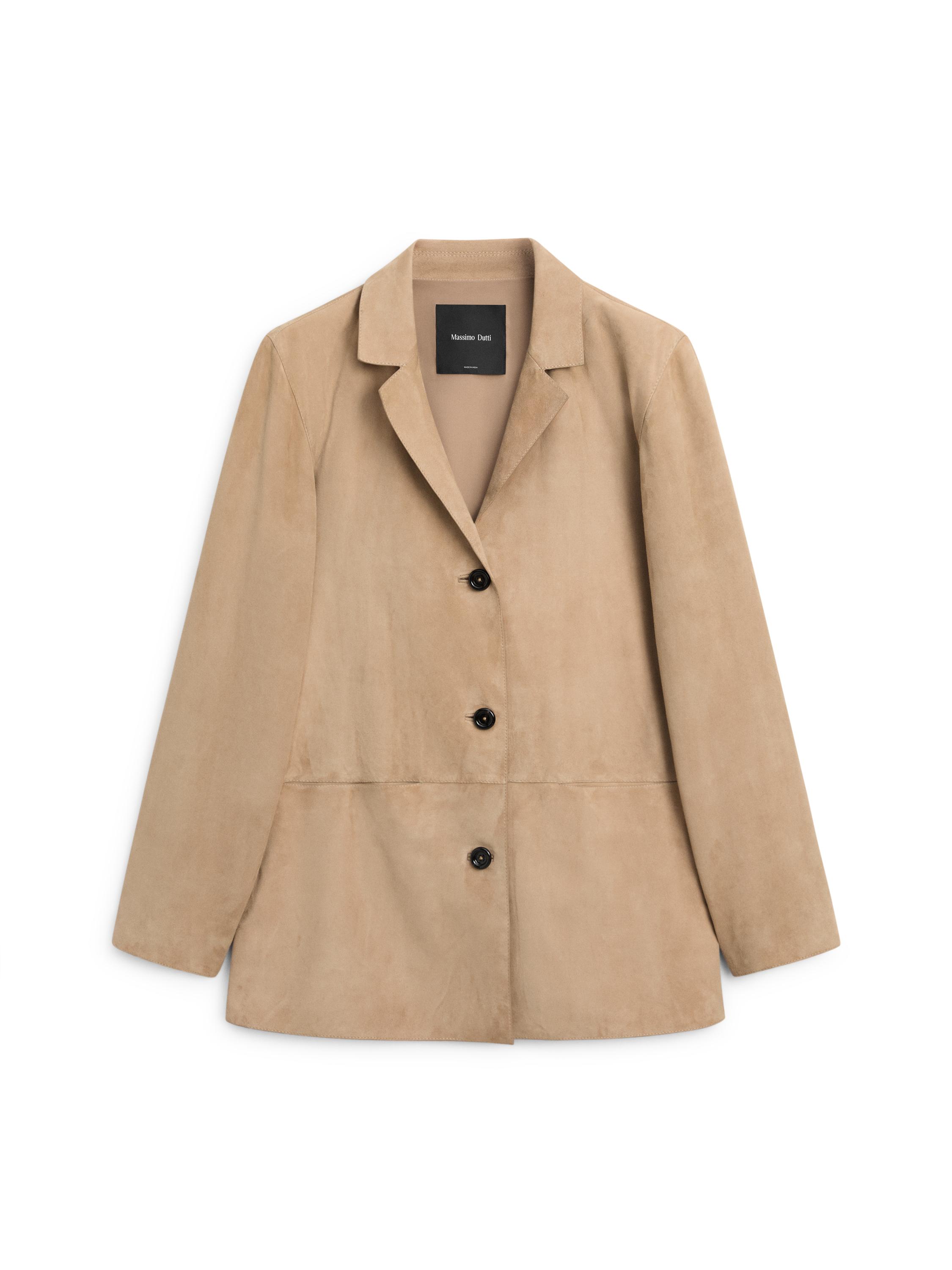 Cepli süet deri blazer