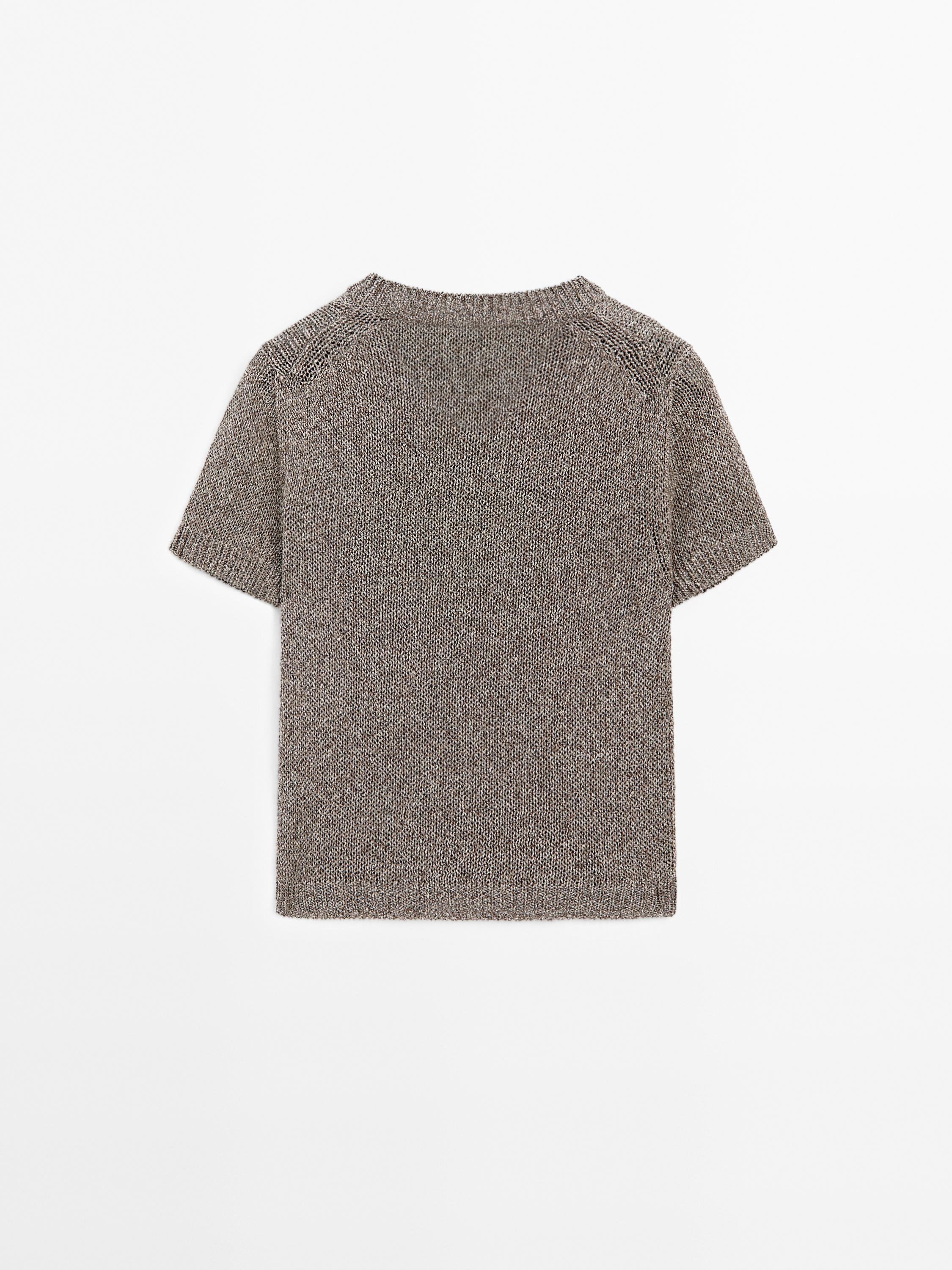 Pull en maille tissu fantaisie