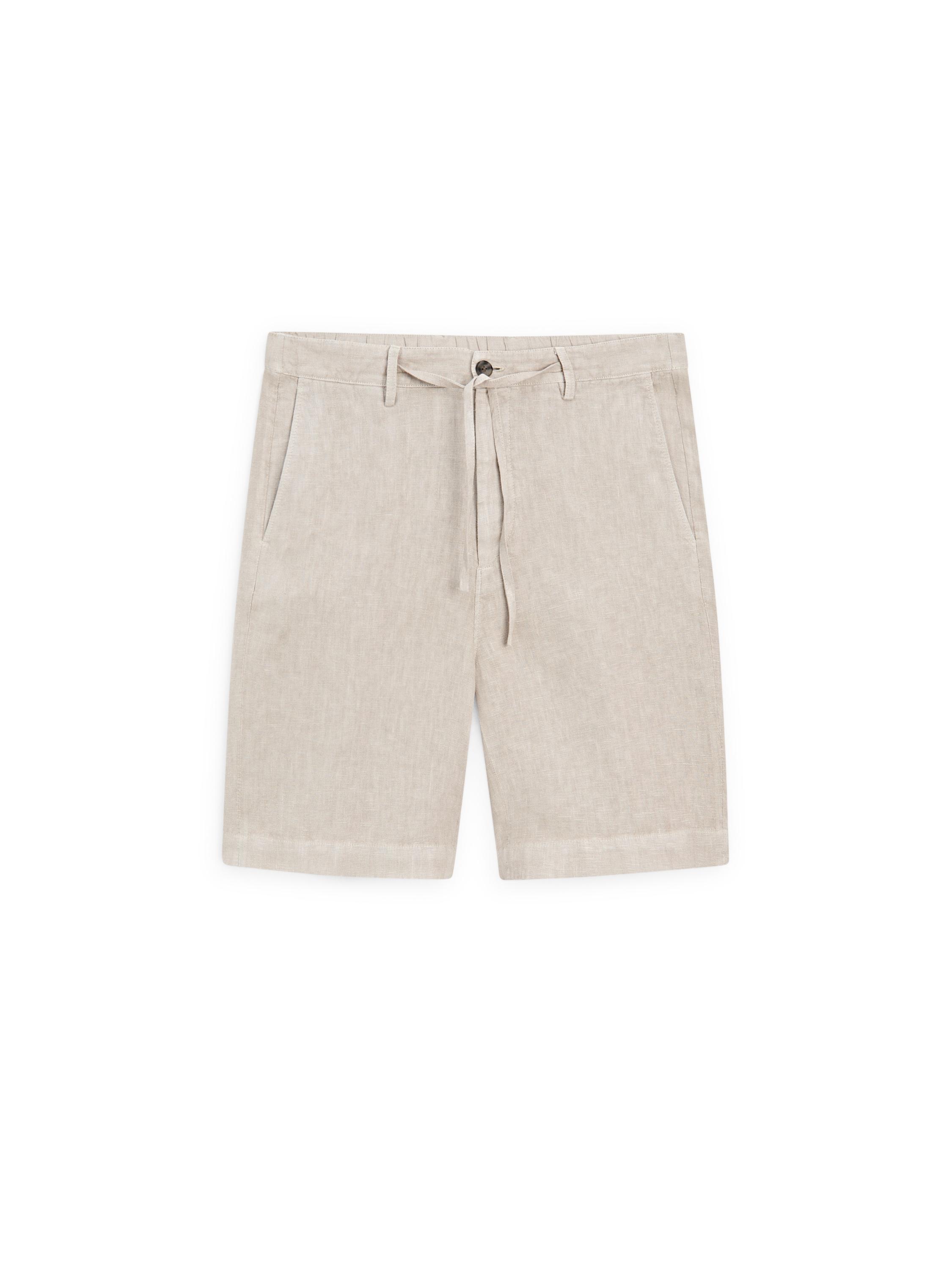 100% linen Bermuda shorts — MINK