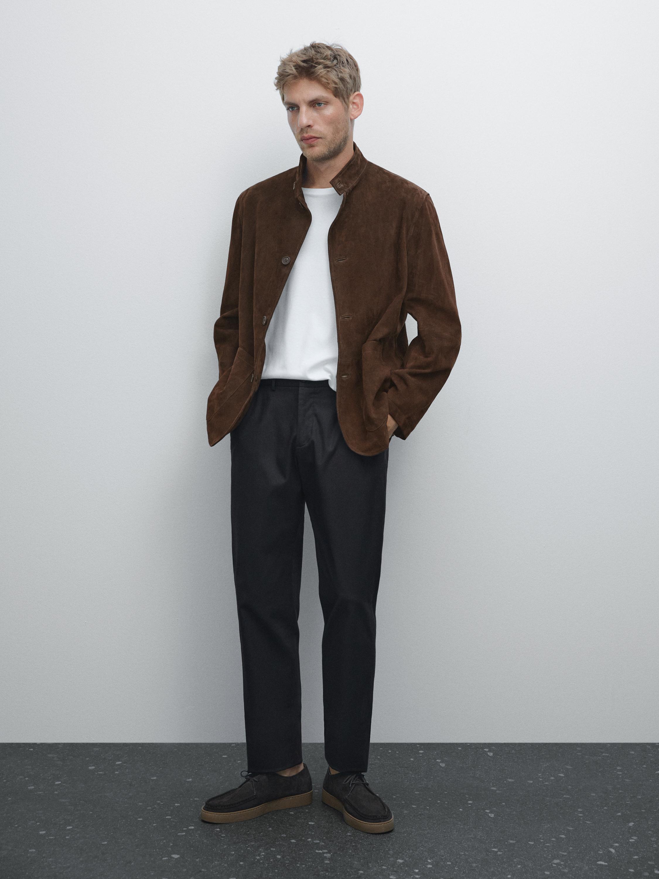 Pantalón estructura slim fit