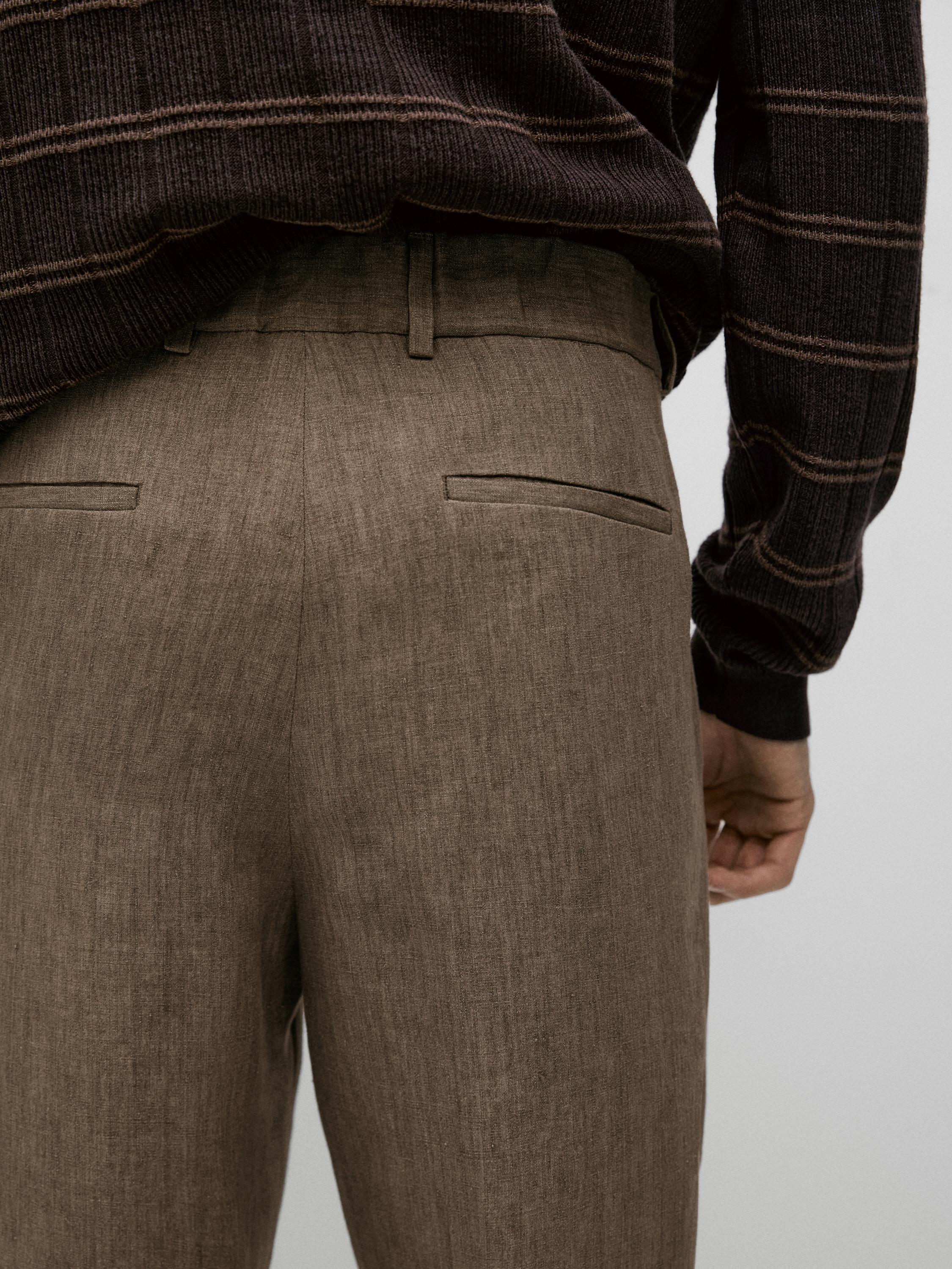 Linen suit trousers — OCHRE