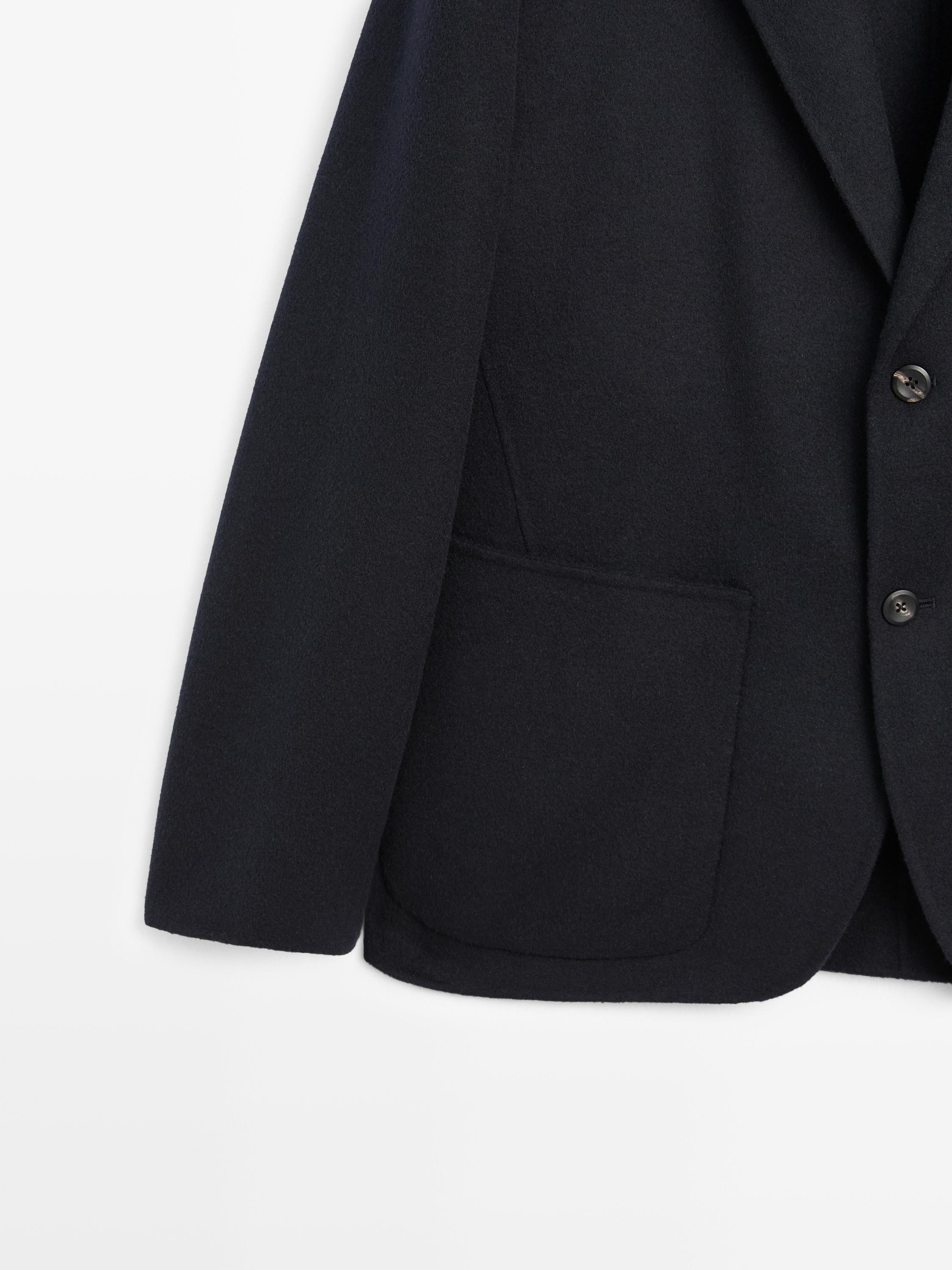 Wool blend blazer