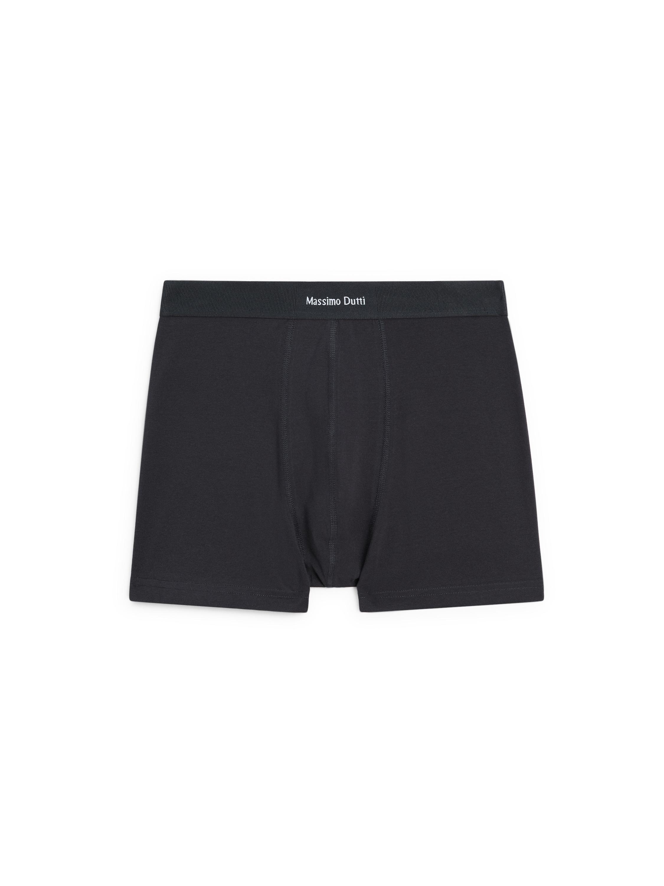 Boxers with logo waistband — NAVY BLUE