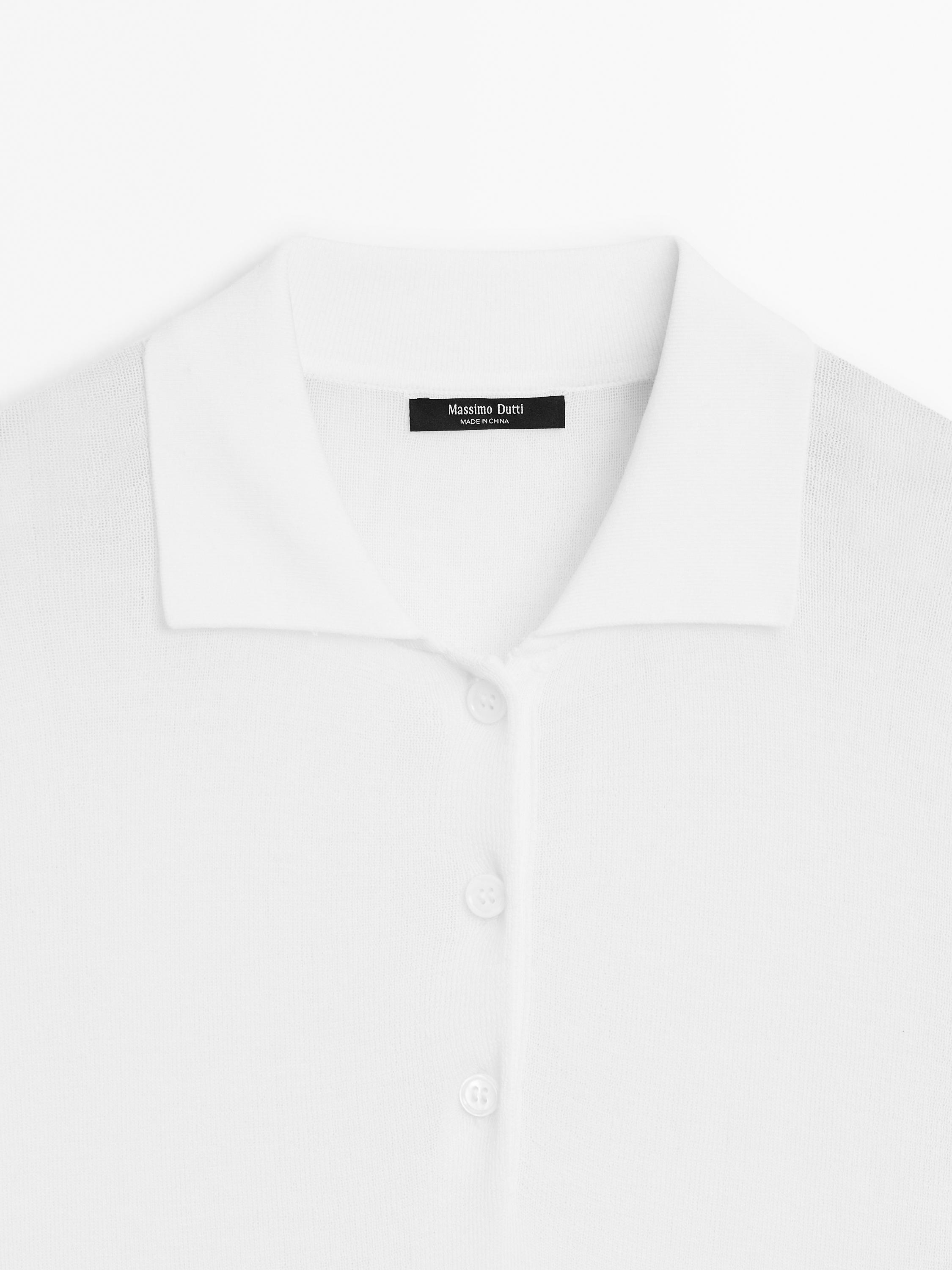 Polo en maille de coton mélangé