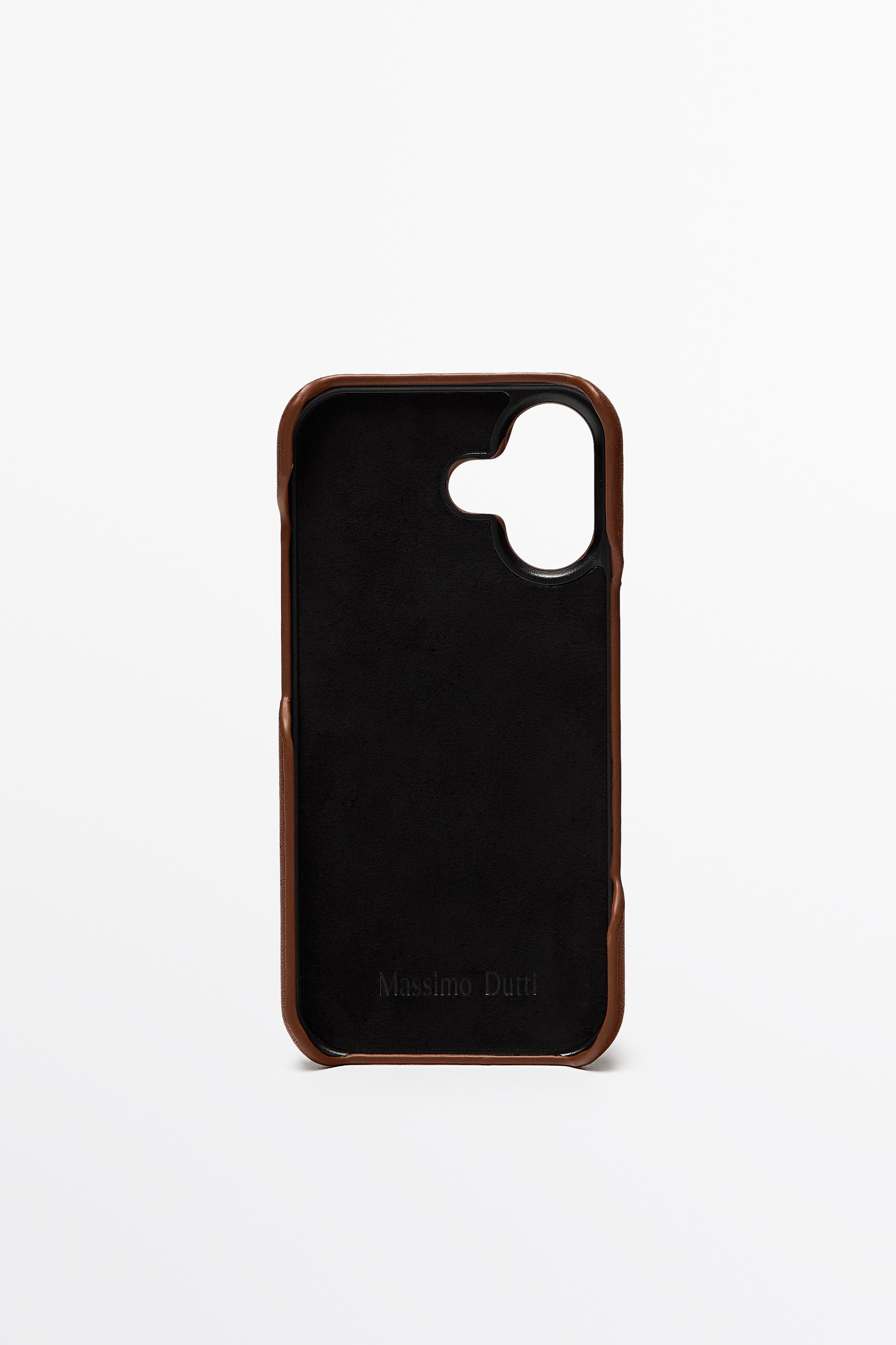 Nappa leather iPhone 17 case