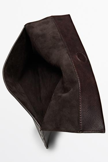 Nappa leather iPad case — BROWN 4