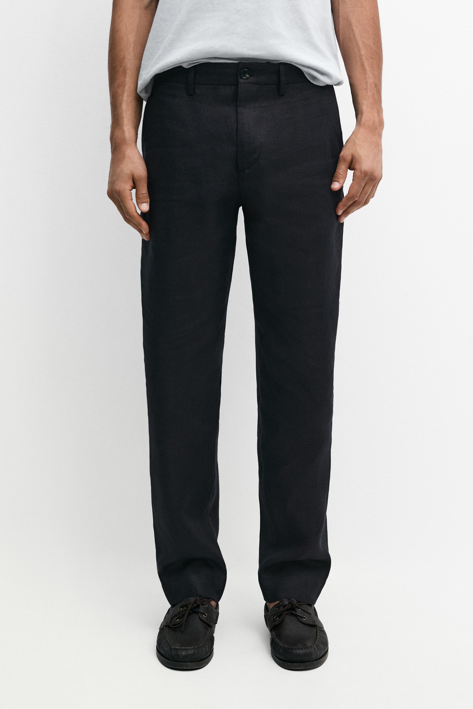 Linen suit trousers