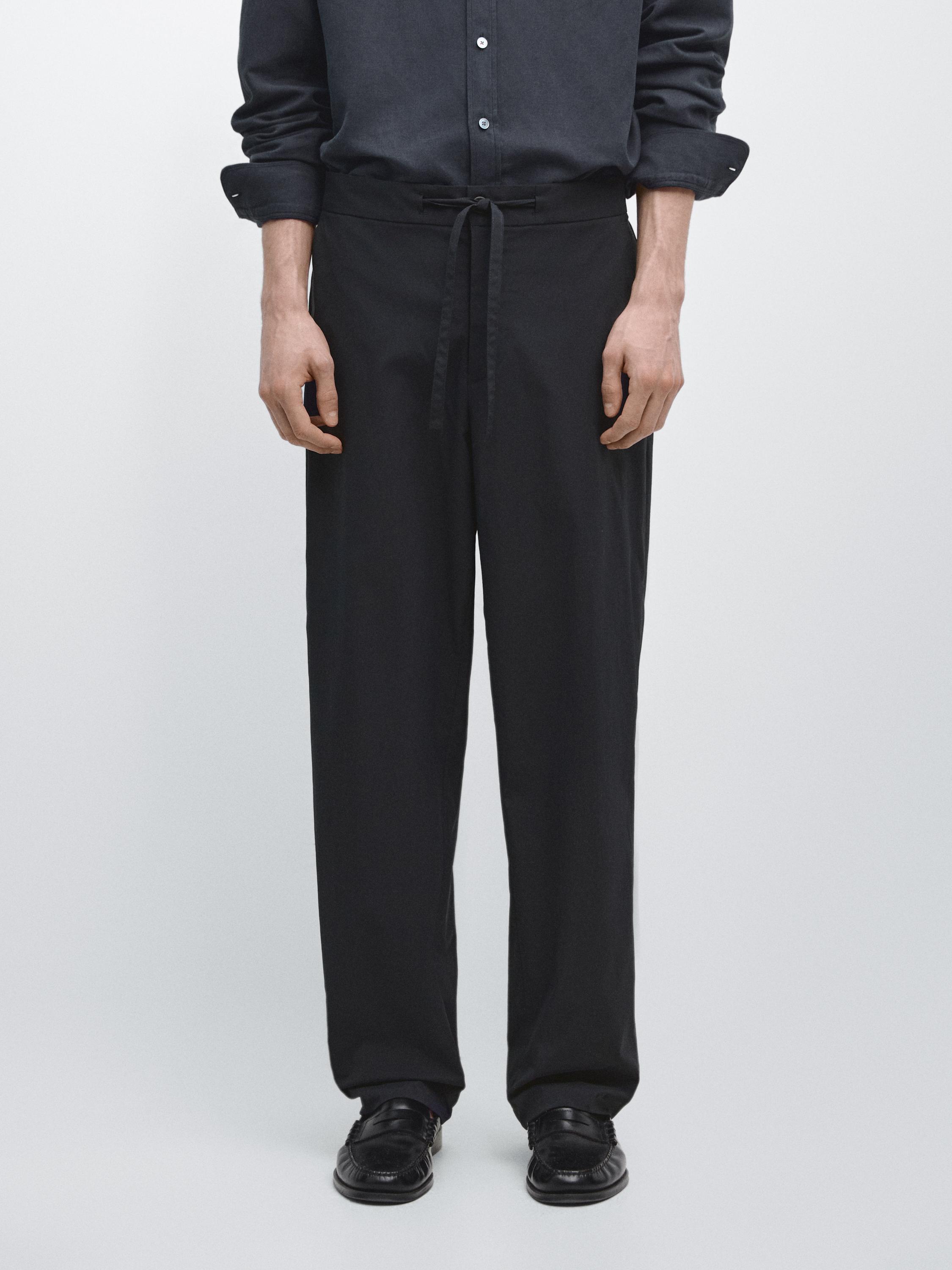 Total look technical trousers — NAVY BLUE